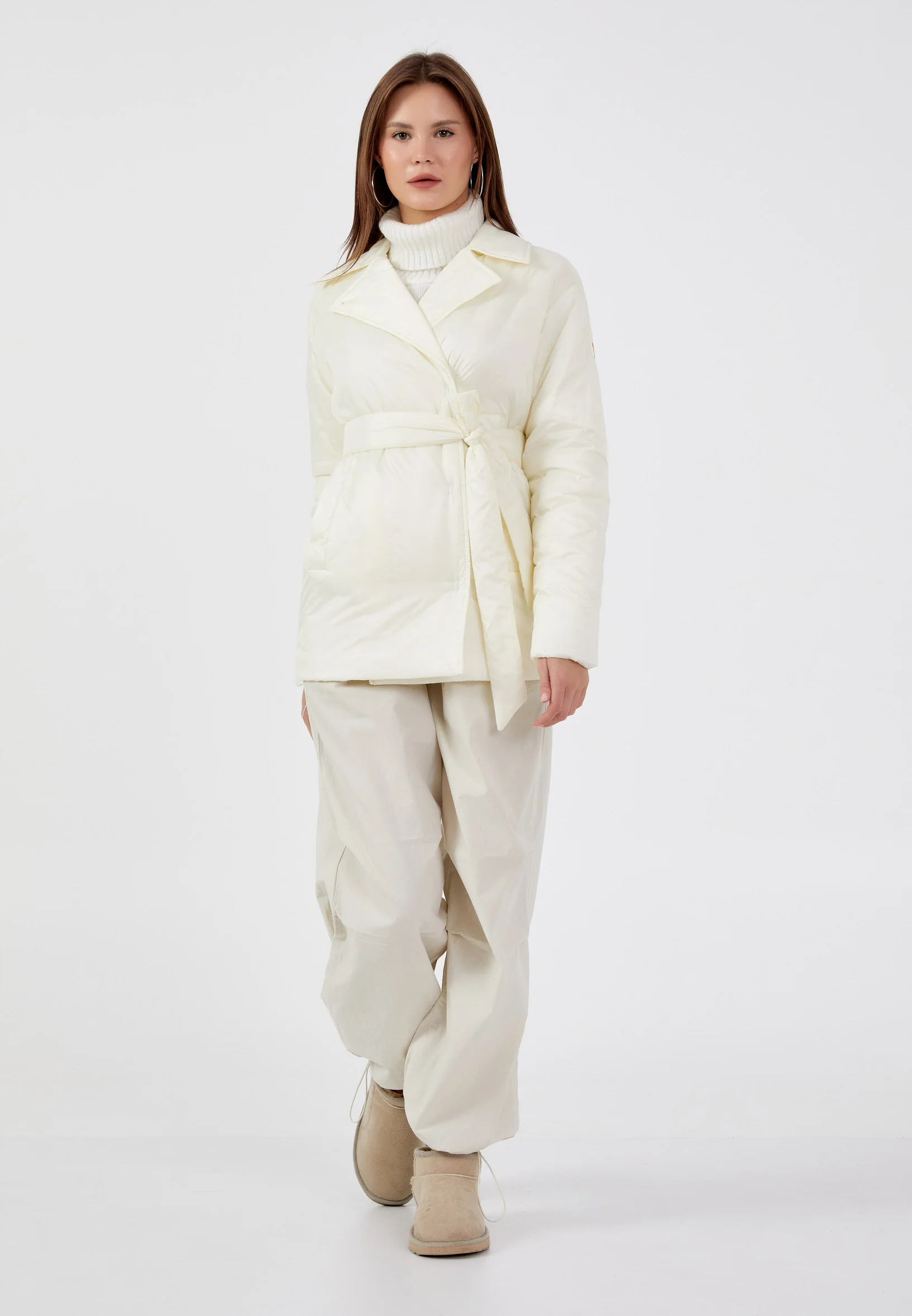 Polyester Solid Color Regular Coat mml0452 - Image 19