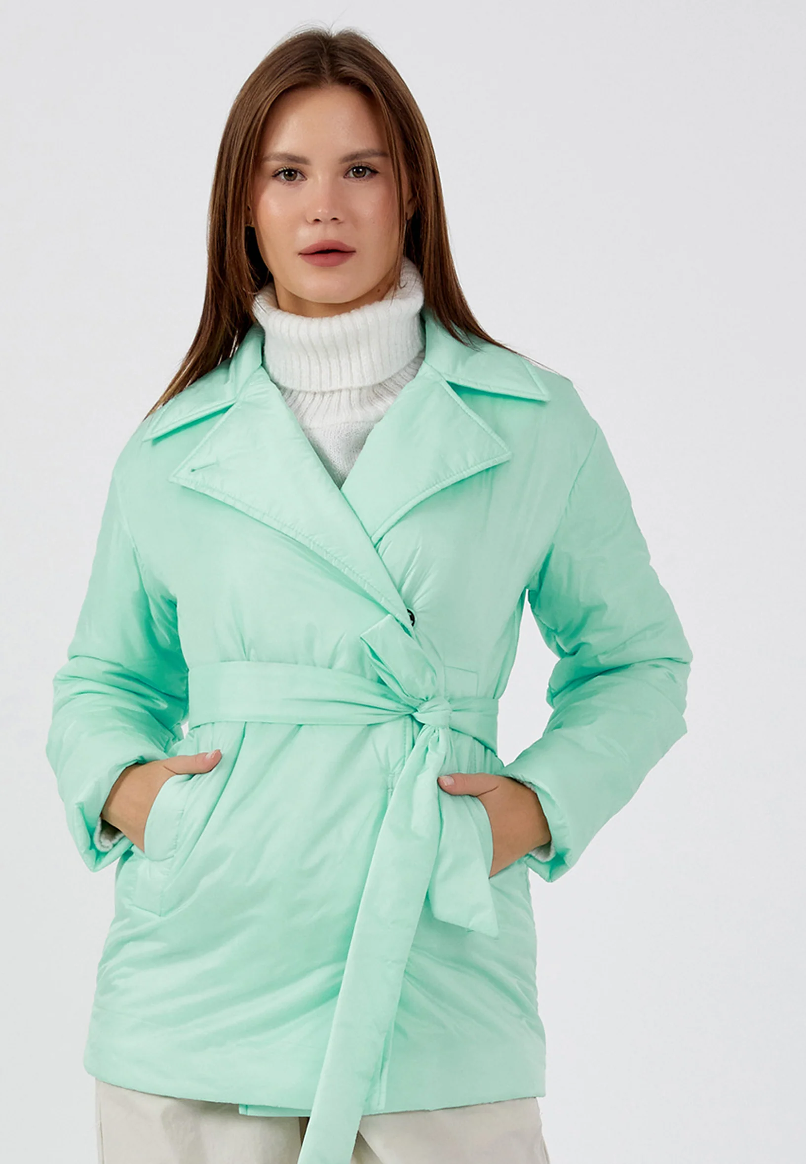 Polyester Solid Color Regular Coat mml0452 - Image 24