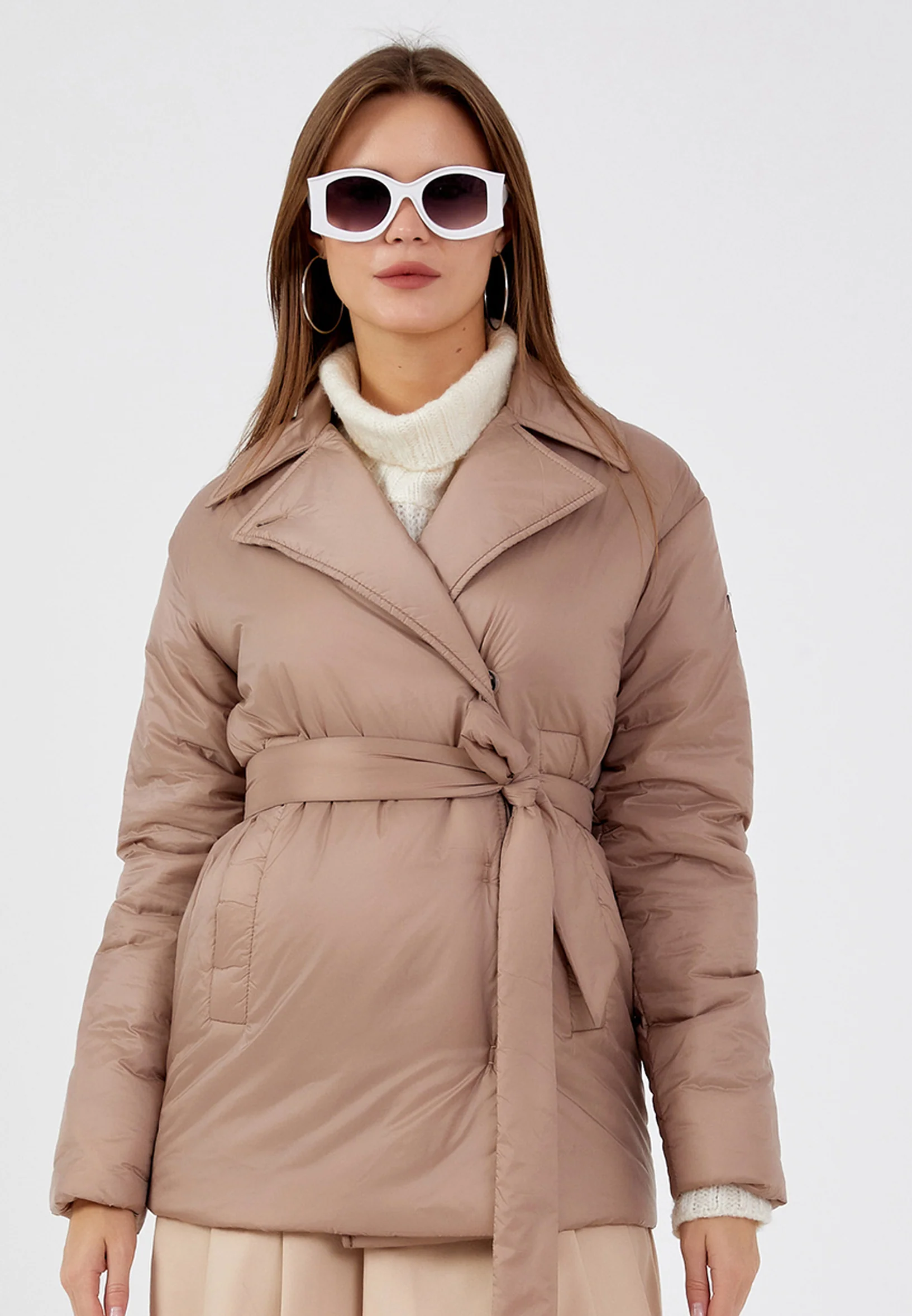 Polyester Solid Color Regular Coat mml0452 - Image 28