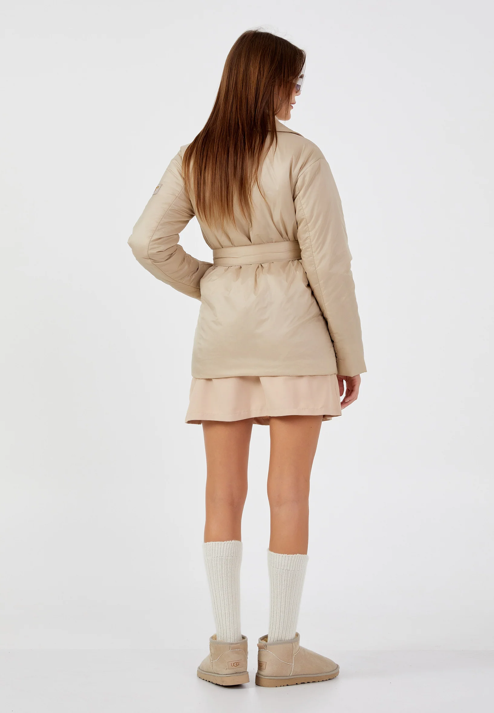 Polyester Solid Color Regular Coat mml0452 - Image 4