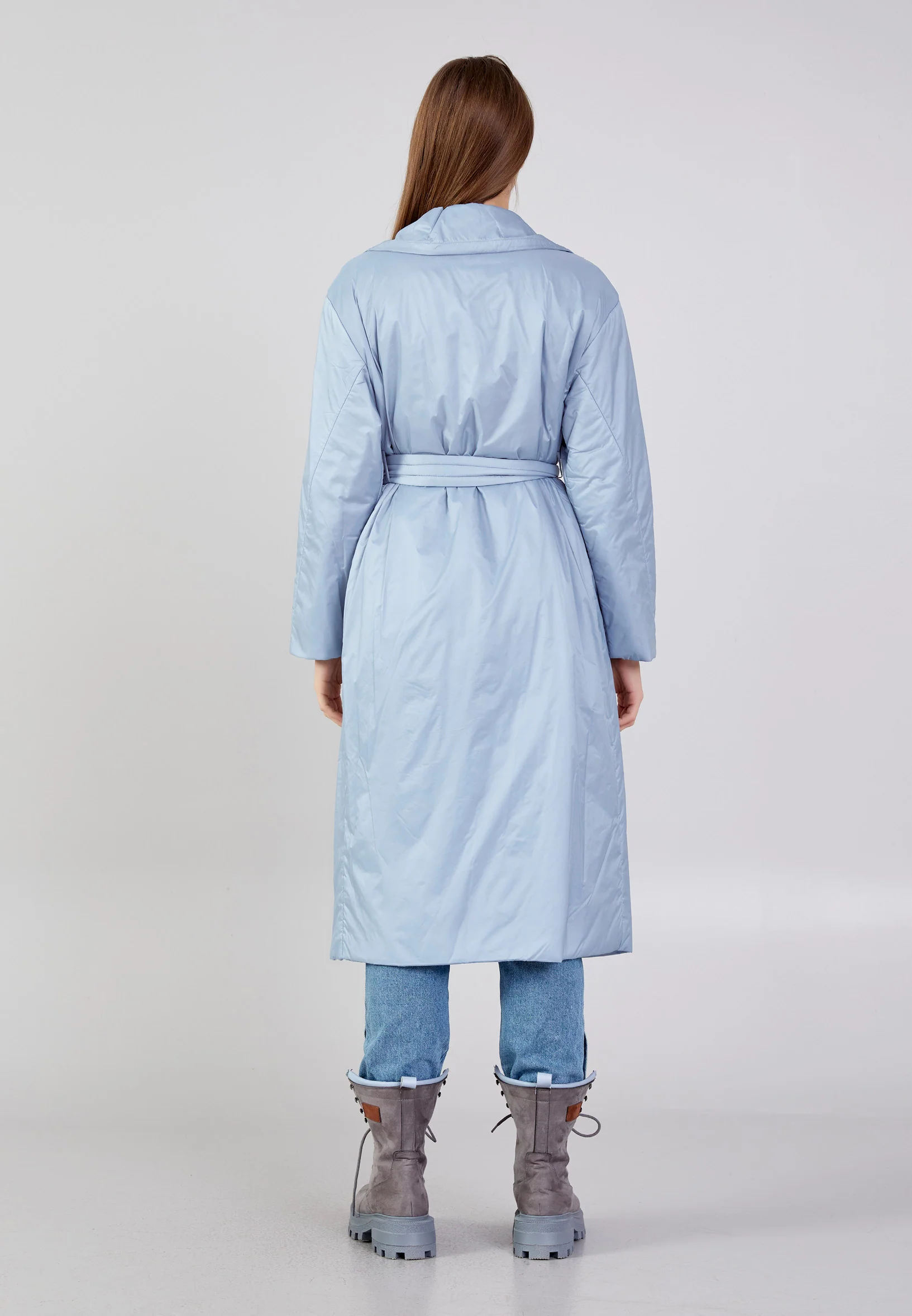 Polyester Solid Color Regular Coat mml0455 - Image 12