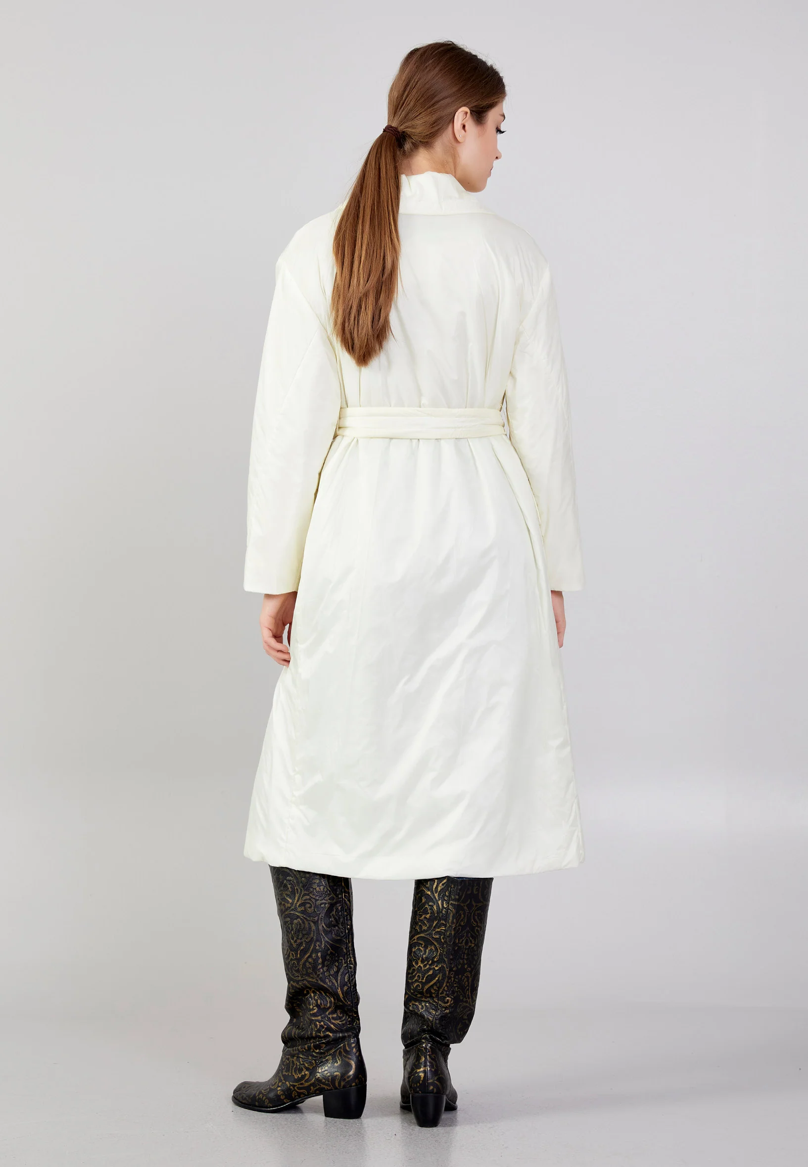 Polyester Solid Color Regular Coat mml0455 - Image 20