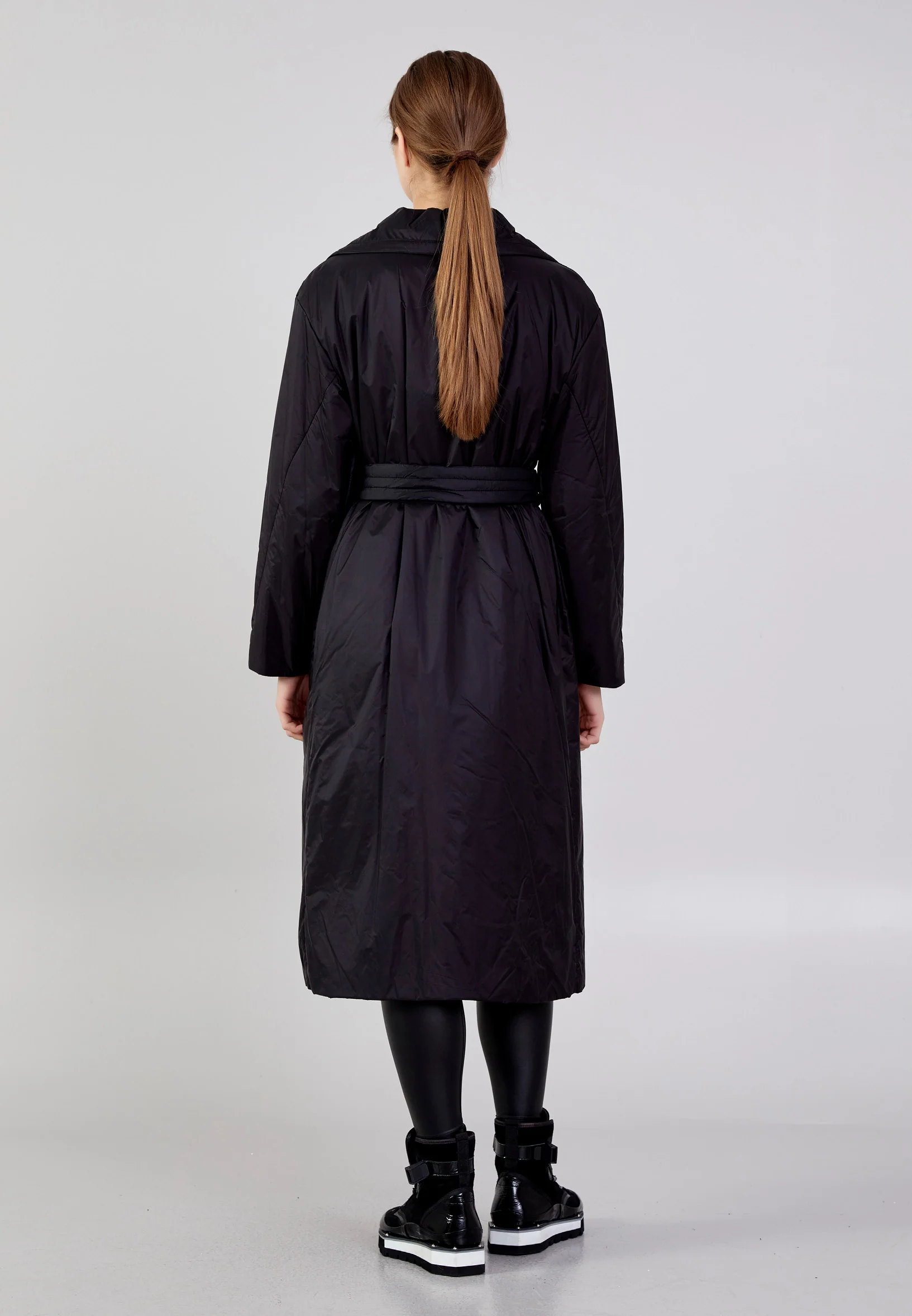 Polyester Solid Color Regular Coat mml0455 - Image 8