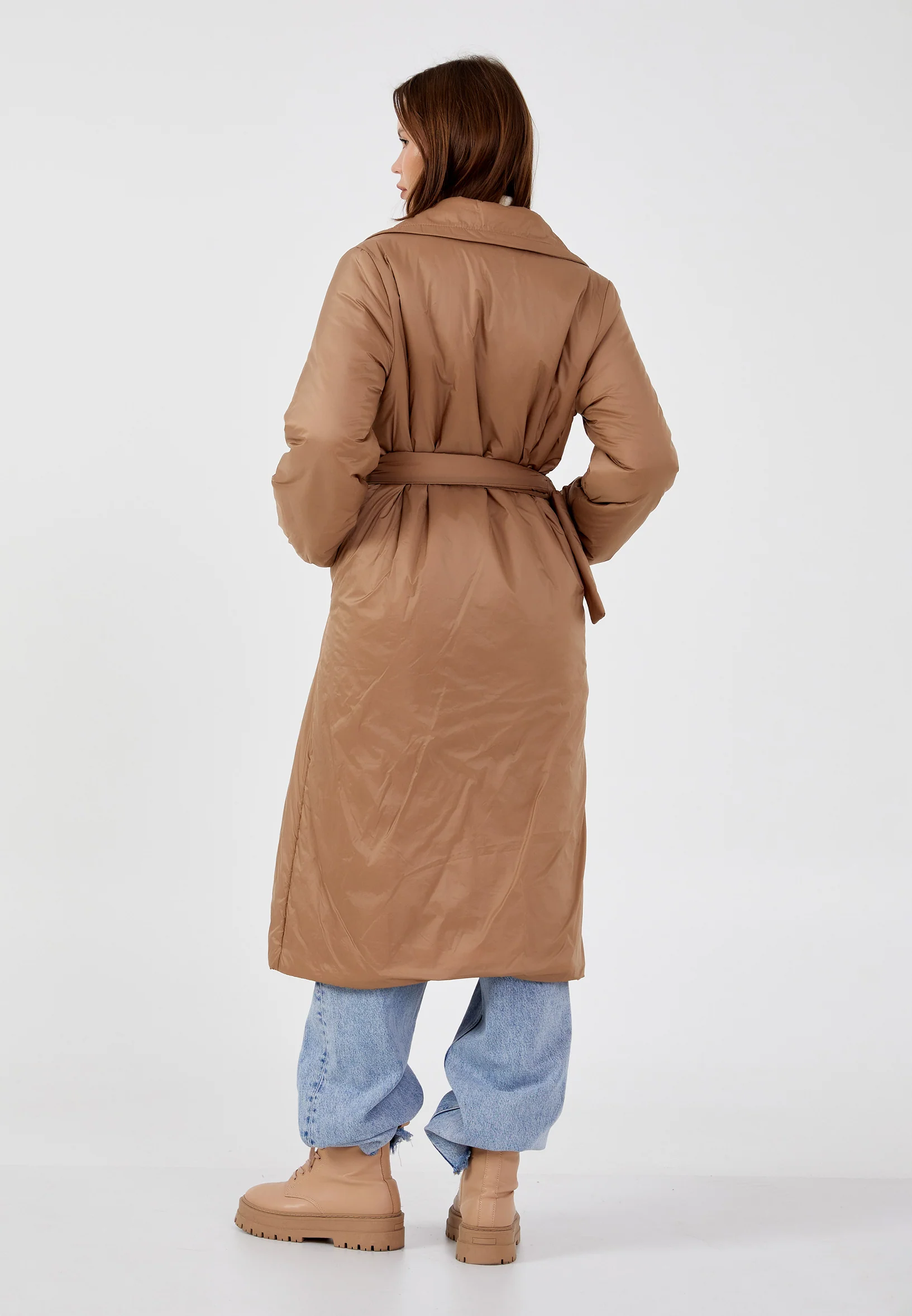 Polyester Solid Color Regular Coat mml0456 - Image 14