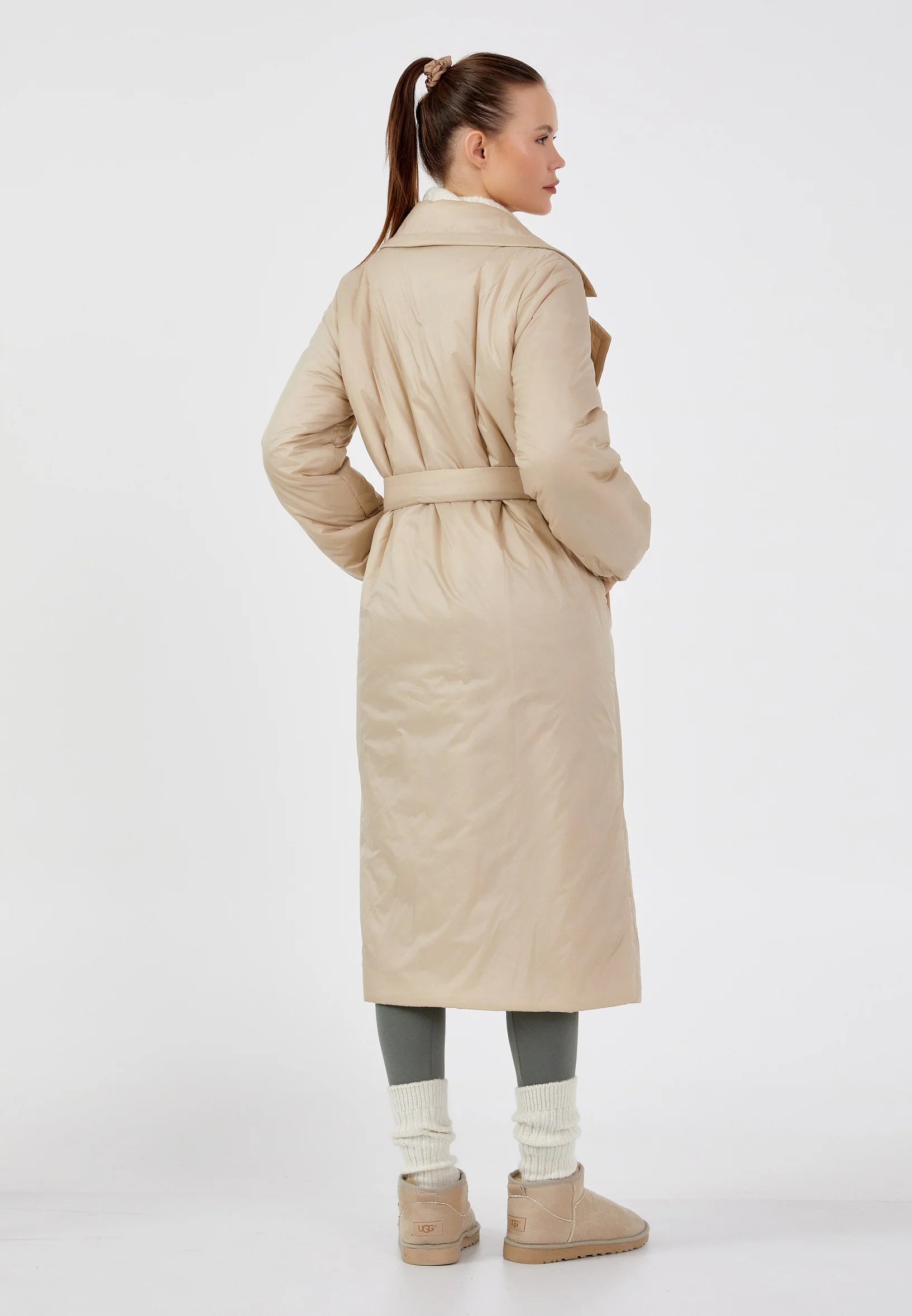 Polyester Solid Color Regular Coat mml0456 - Image 4