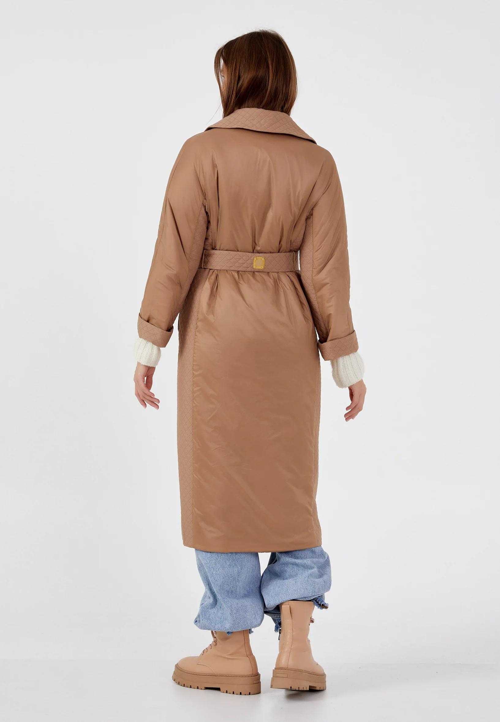 Polyester Solid Color Regular Coat mml0472 - Image 12