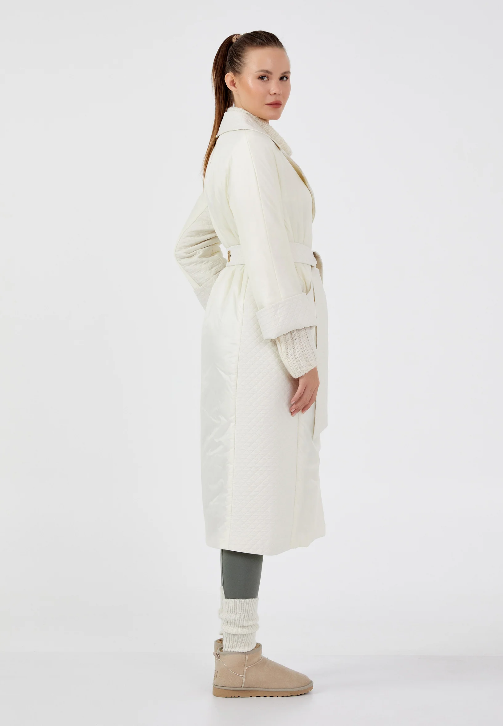 Polyester Solid Color Regular Coat mml0472 - Image 15