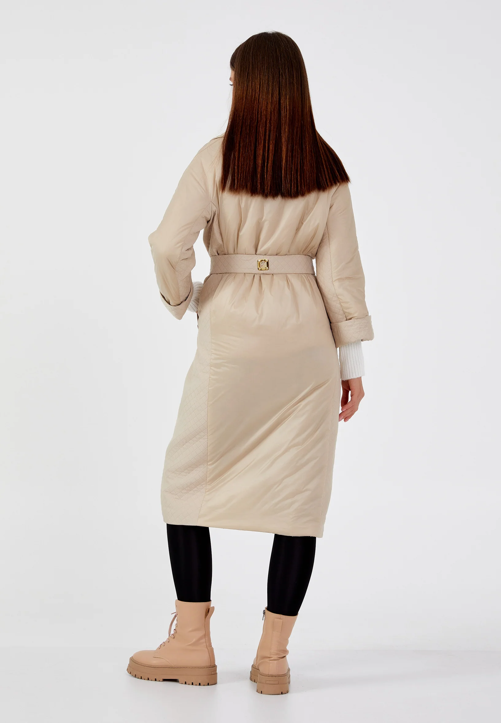 Polyester Solid Color Regular Coat mml0472 - Image 4