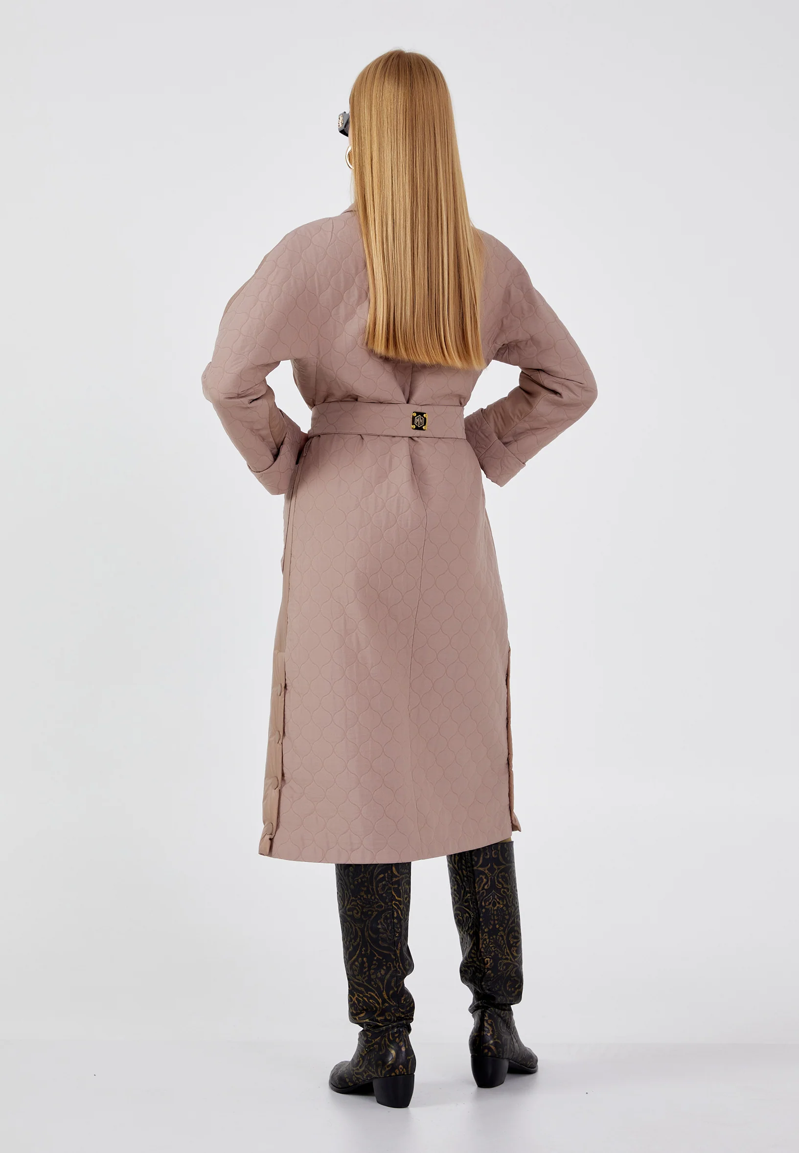 Polyester Solid Color Regular Coat mml0476 - Image 20