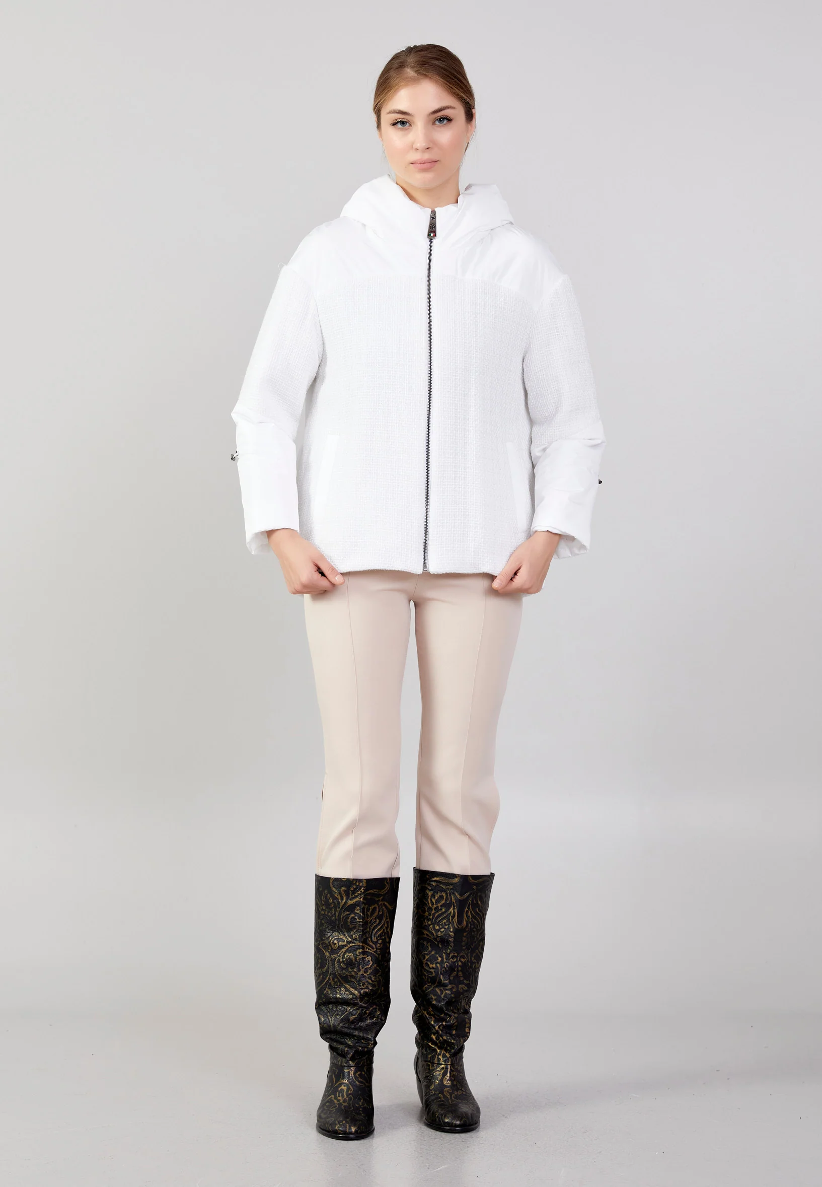 Polyester Solid Color Regular Coat mml0522 - Image 10