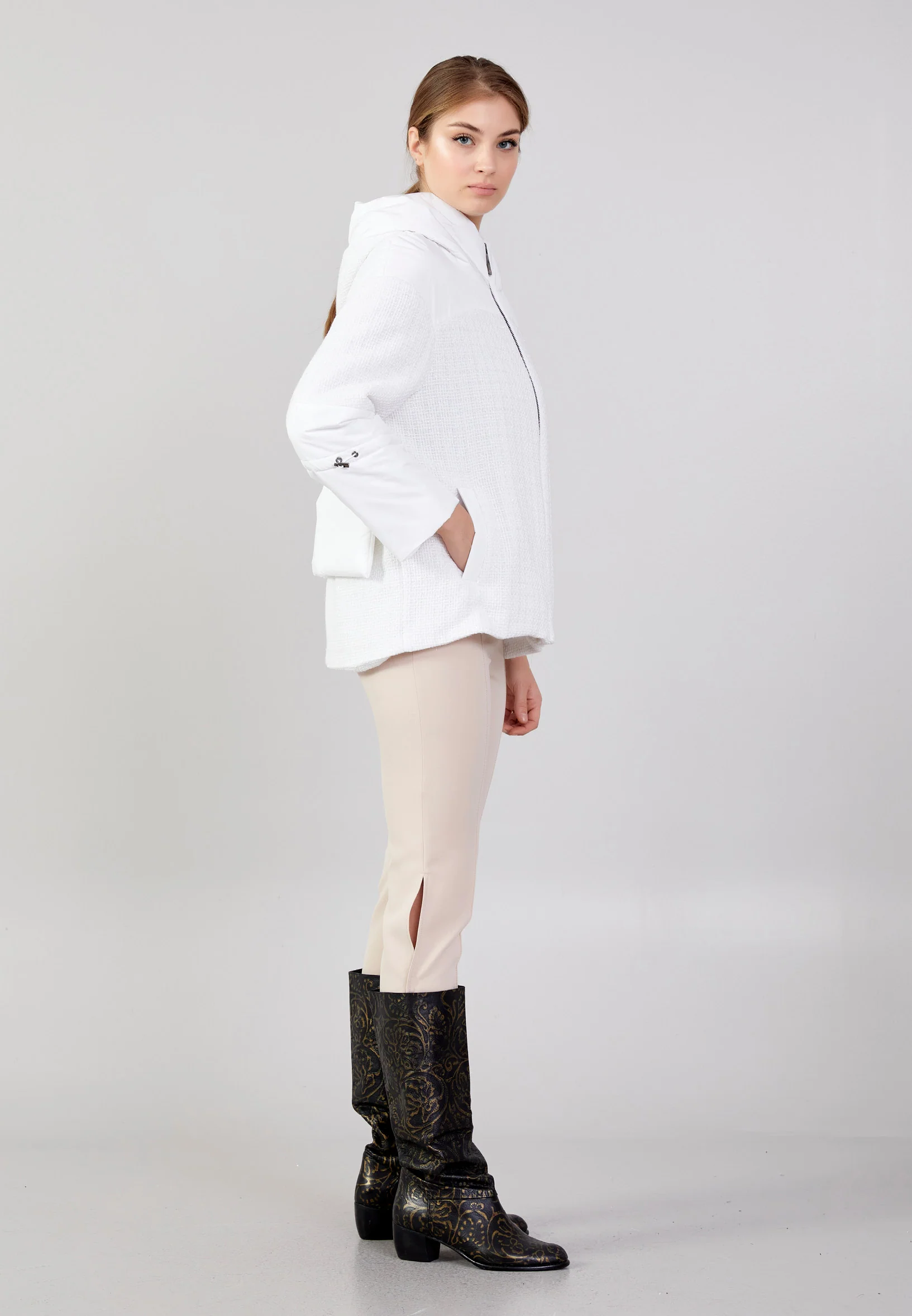 Polyester Solid Color Regular Coat mml0522 - Image 11