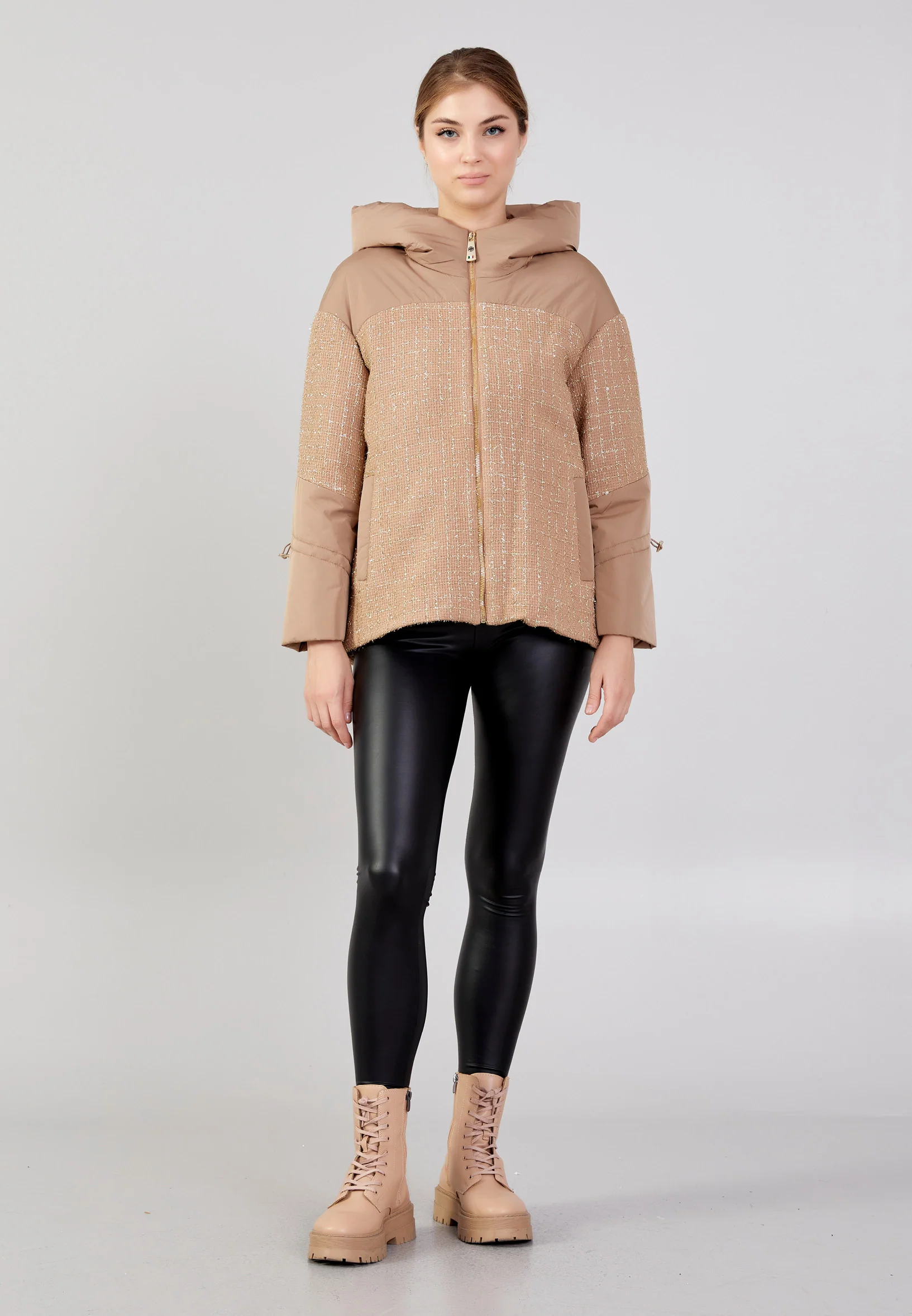 Polyester Solid Color Regular Coat mml0522 - Image 2