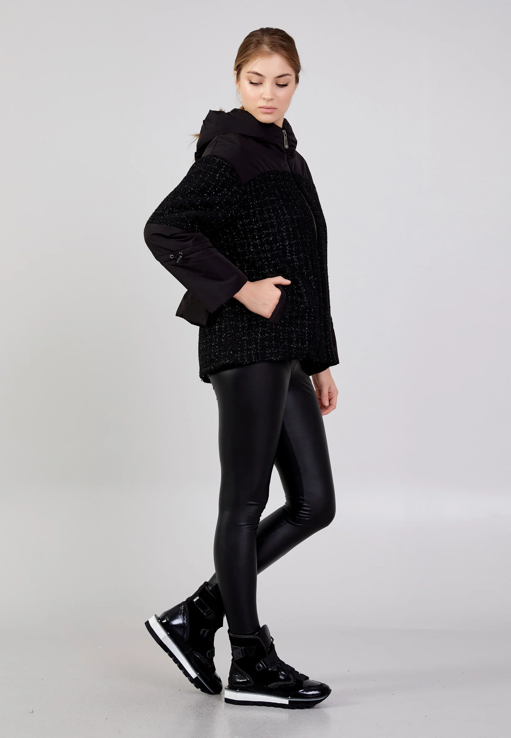 Polyester Solid Color Regular Coat mml0522 - Image 7