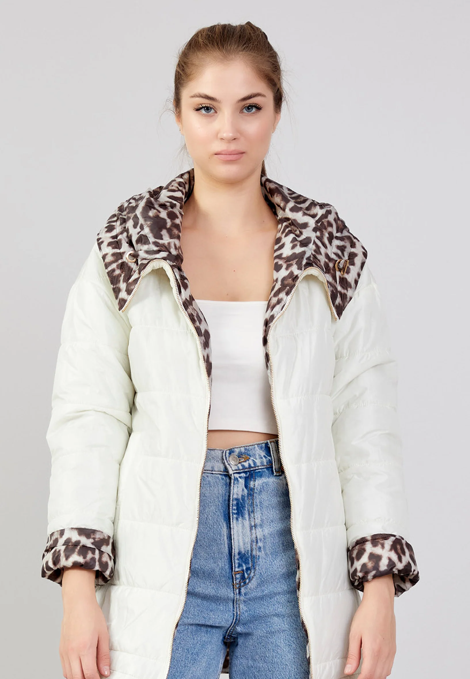 Polyester Solid Color Regular Coat mml0569 - Image 14