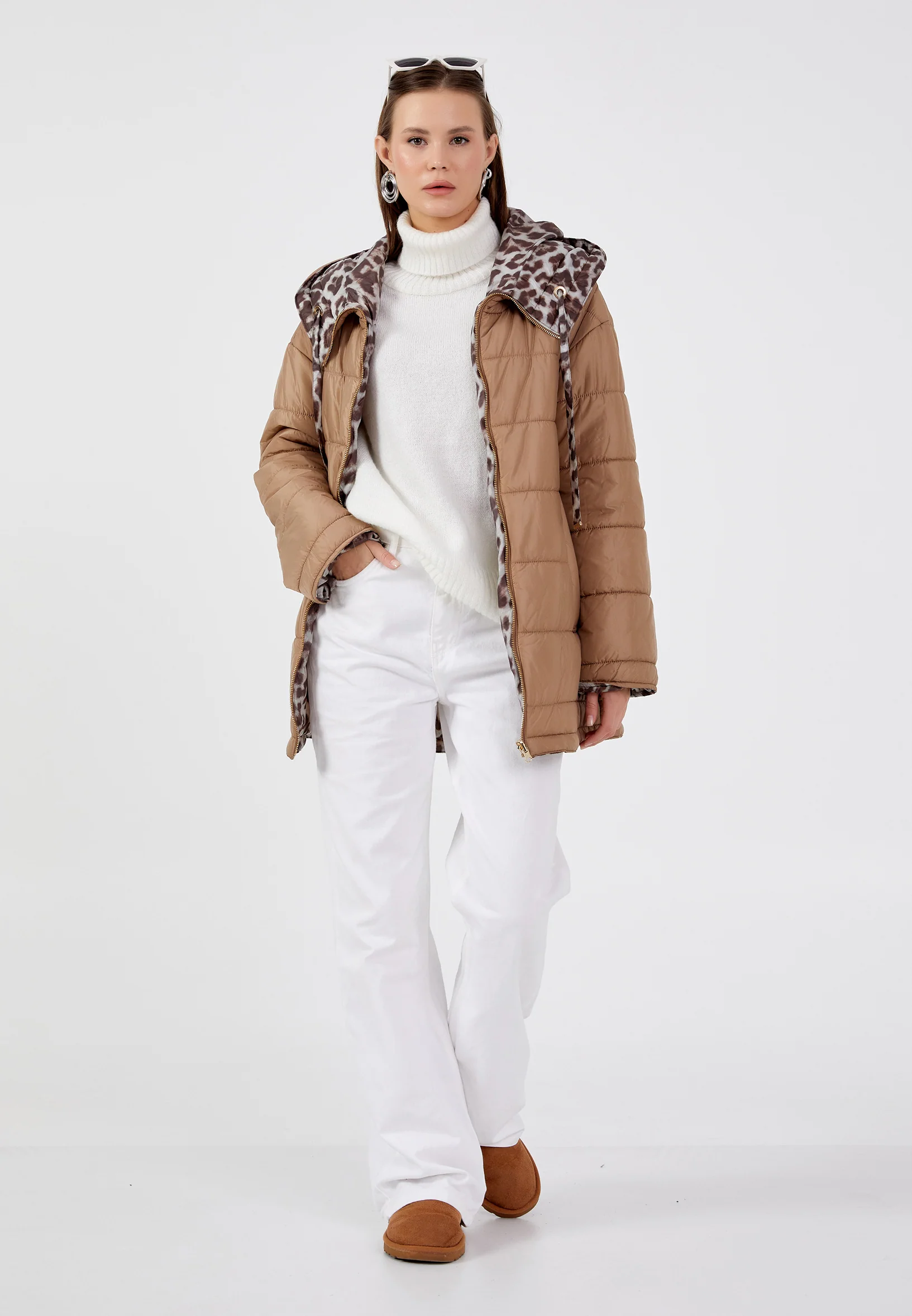 Polyester Solid Color Regular Coat mml0569 - Image 23