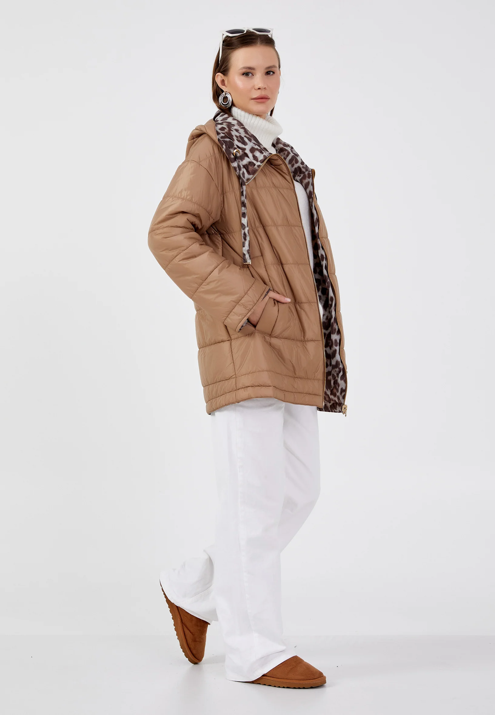 Polyester Solid Color Regular Coat mml0569 - Image 24