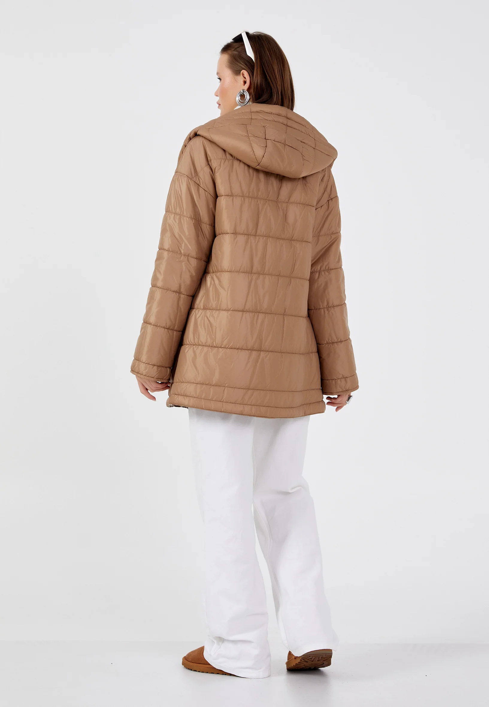 Polyester Solid Color Regular Coat mml0569 - Image 25