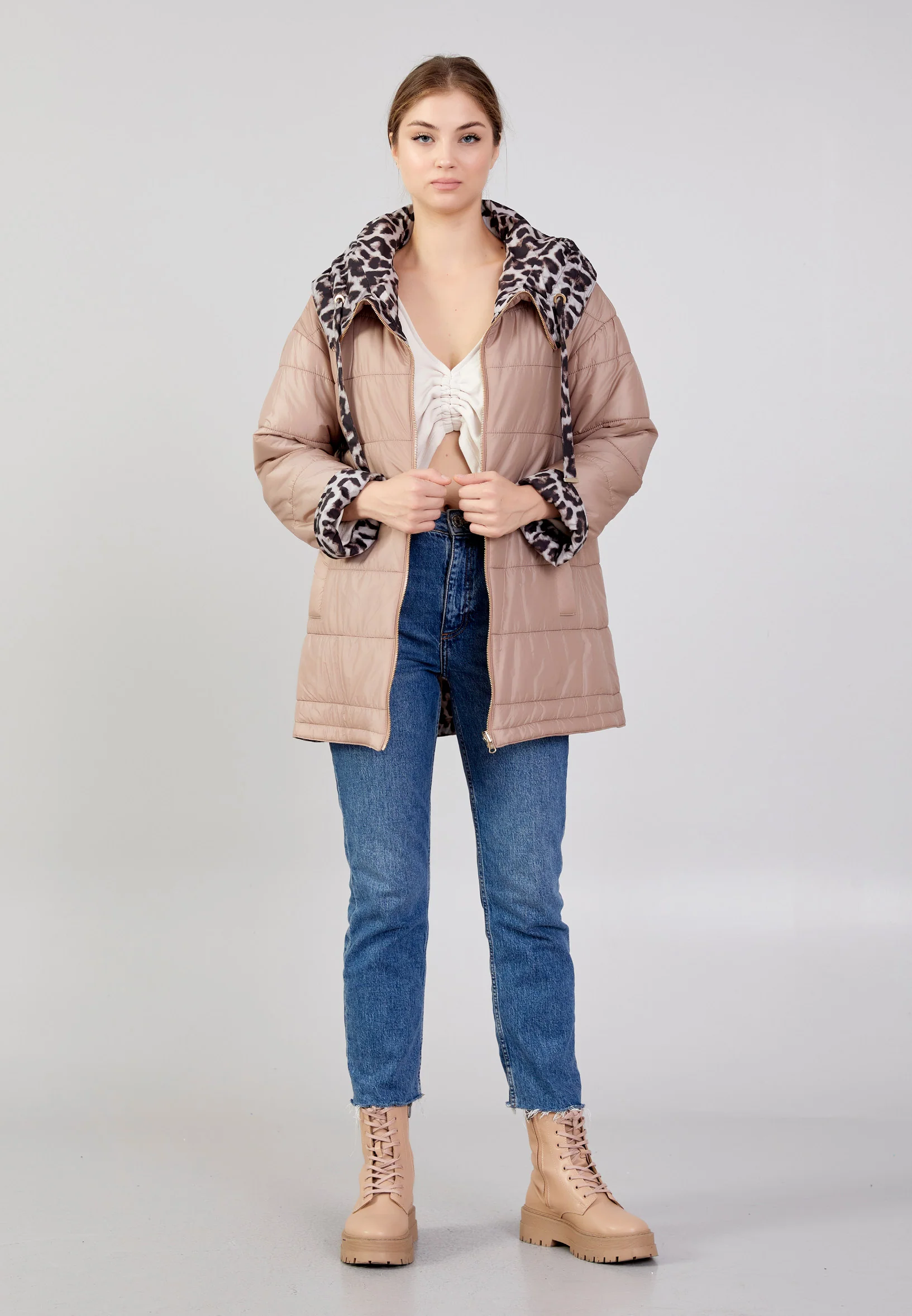 Polyester Solid Color Regular Coat mml0569 - Image 27