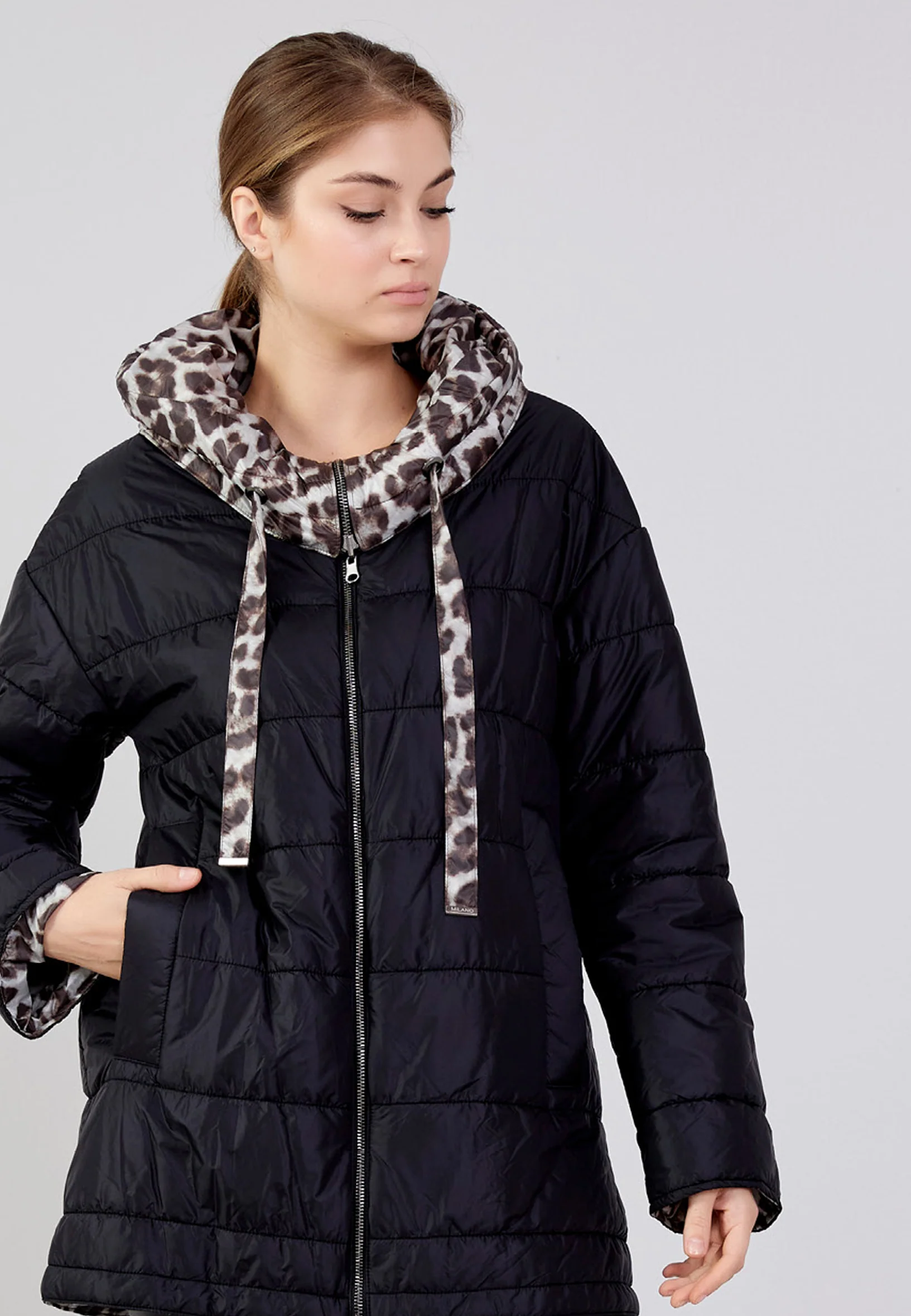 Polyester Solid Color Regular Coat mml0569 - Image 5