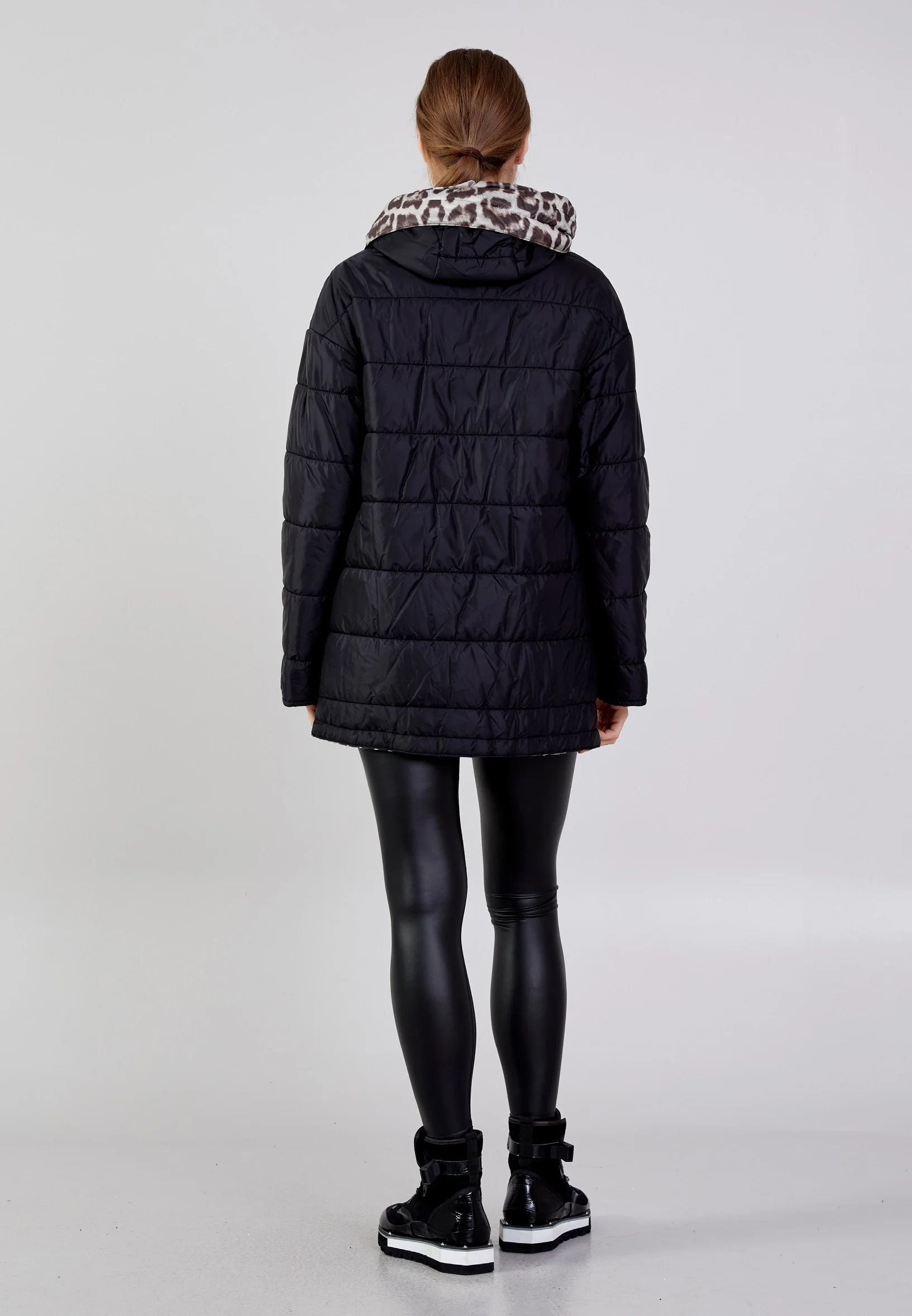 Polyester Solid Color Regular Coat mml0569 - Image 8