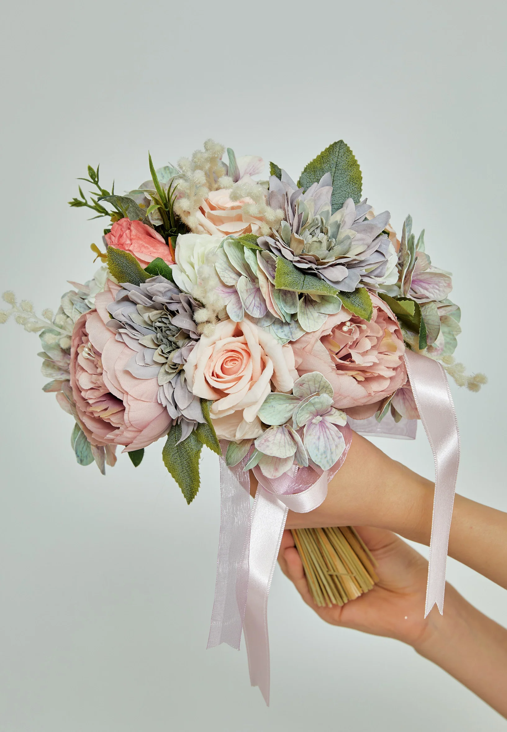 Ranunculus Round Bridal Bouquet aba23-41-6 - Image 4