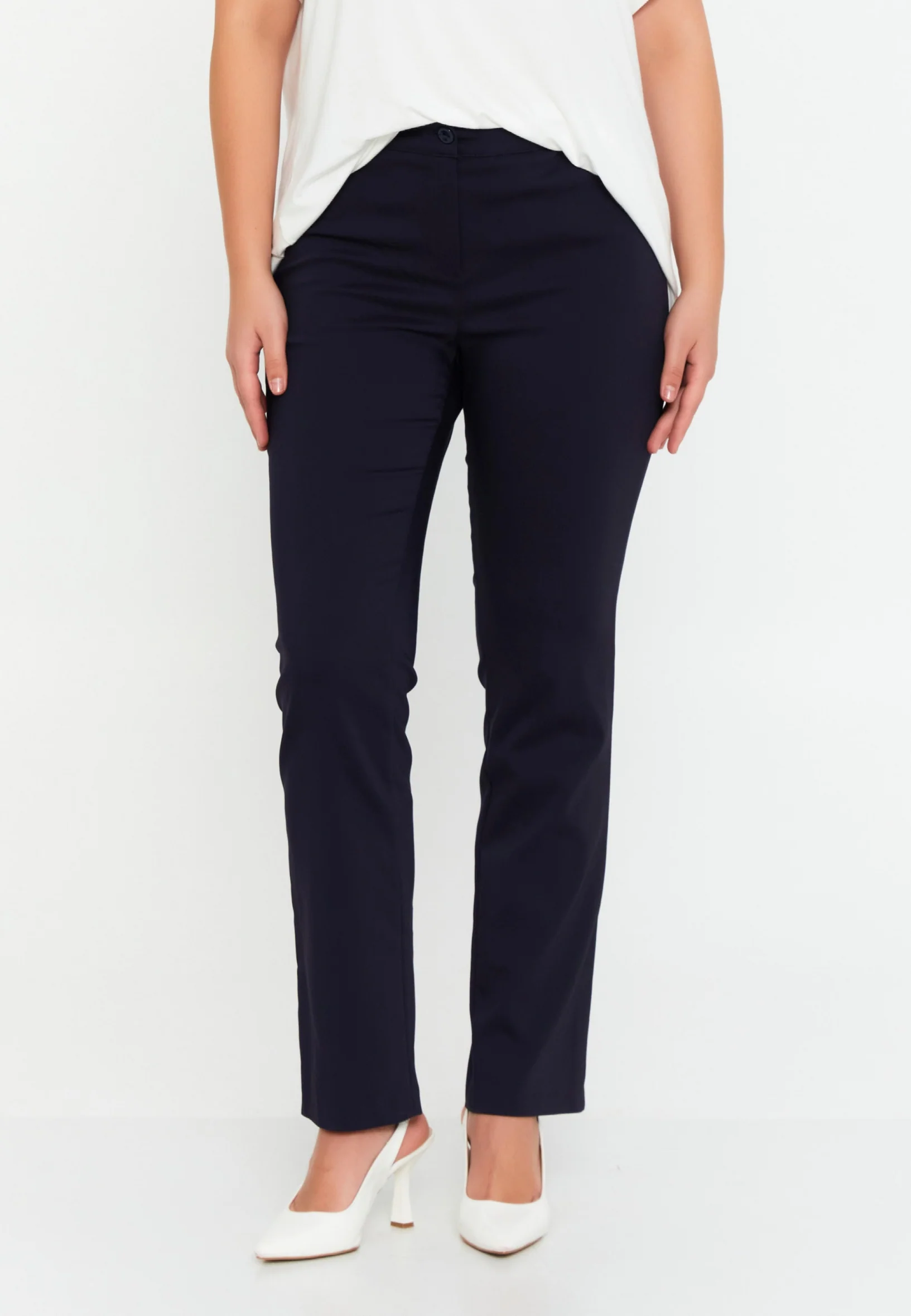 Regular Fit Plus Size Pants faiu36032-b