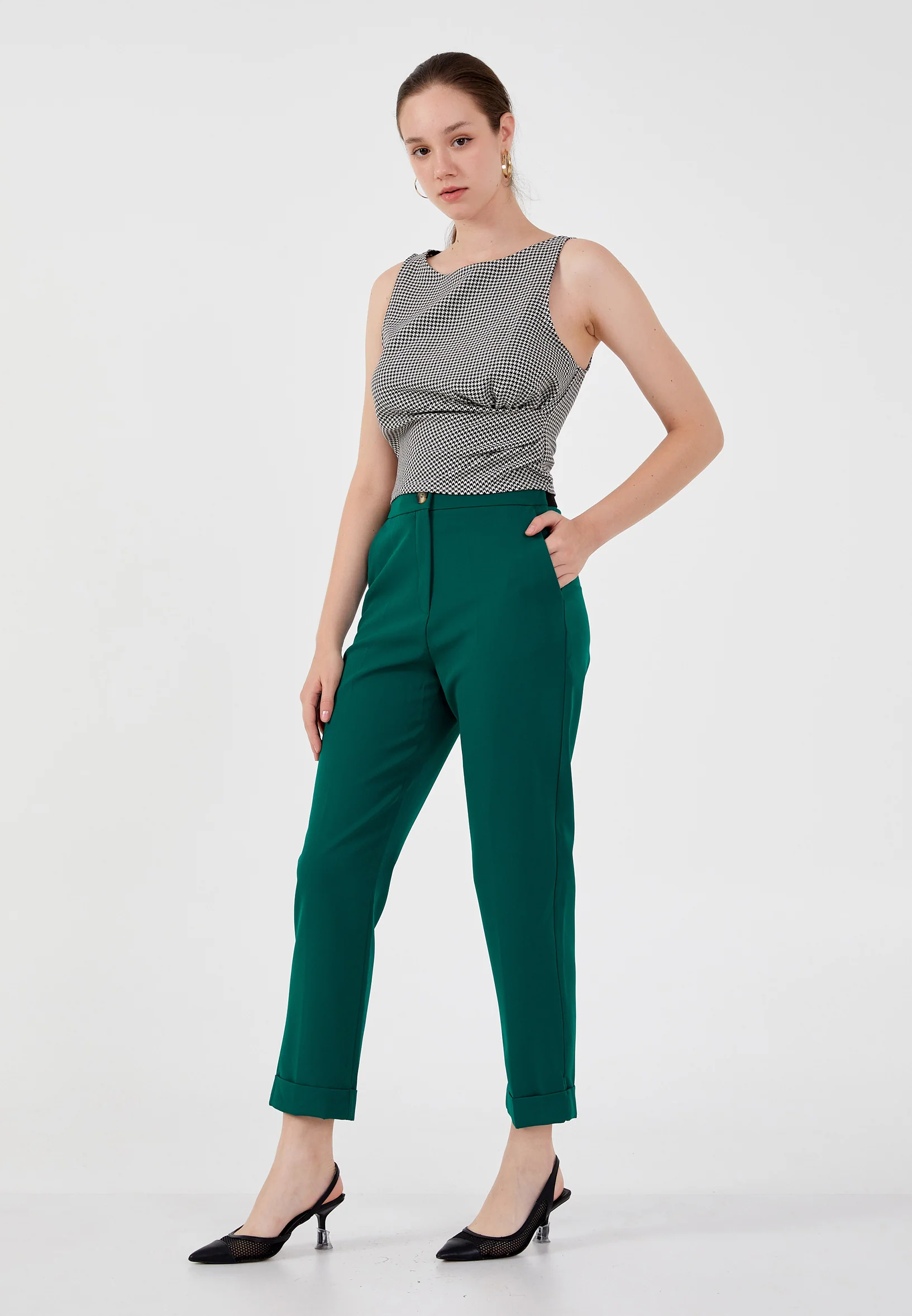 Regular Fit Regular Pants ber23k2137 - Image 4