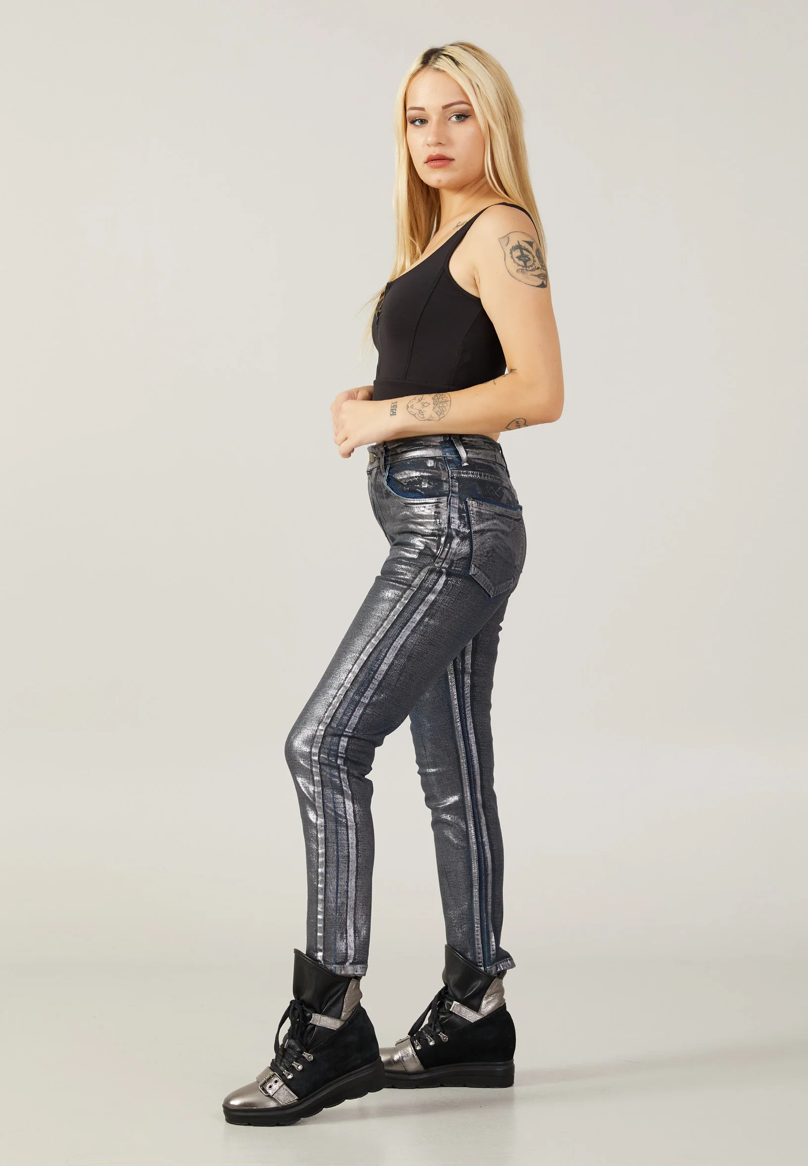 Regular Fit Regular Pants huk5029 - Image 4