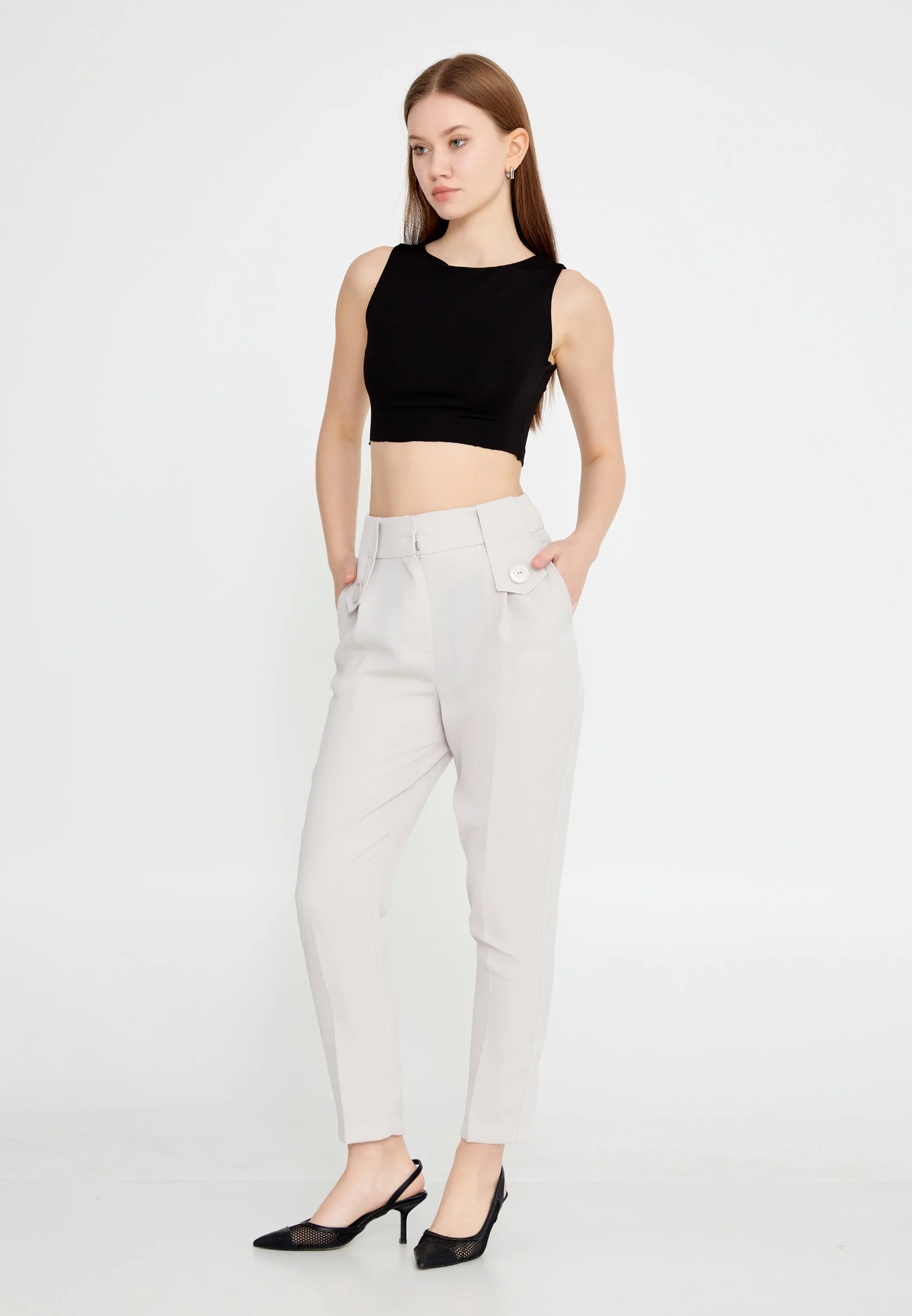 Regular Fit Regular Pants kmy24y20408 - Image 6