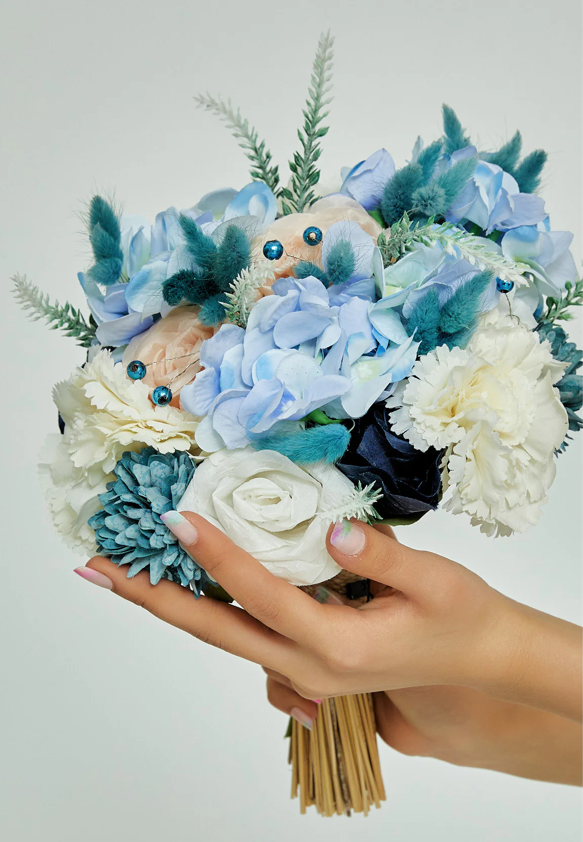 Roses Round Bridal Bouquet aba23-40-2 - Image 4