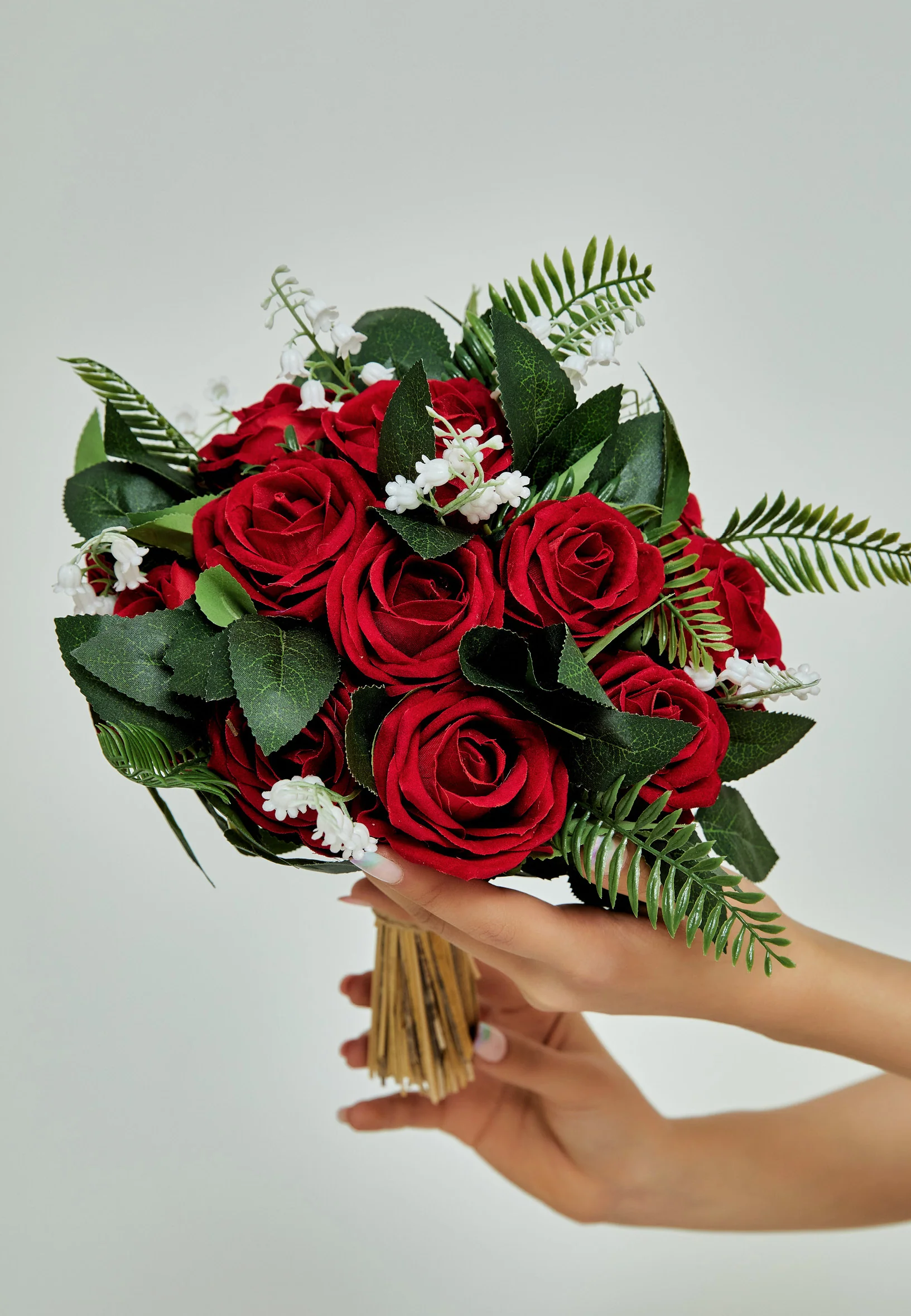 Roses Round Bridal Bouquet aba23-41-2 - Image 2