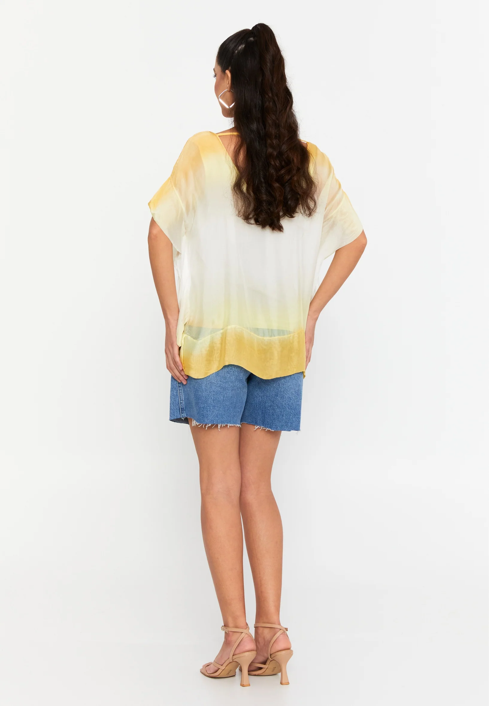 Short Sleeve Floral Regular Blouse cav46618 - Image 19