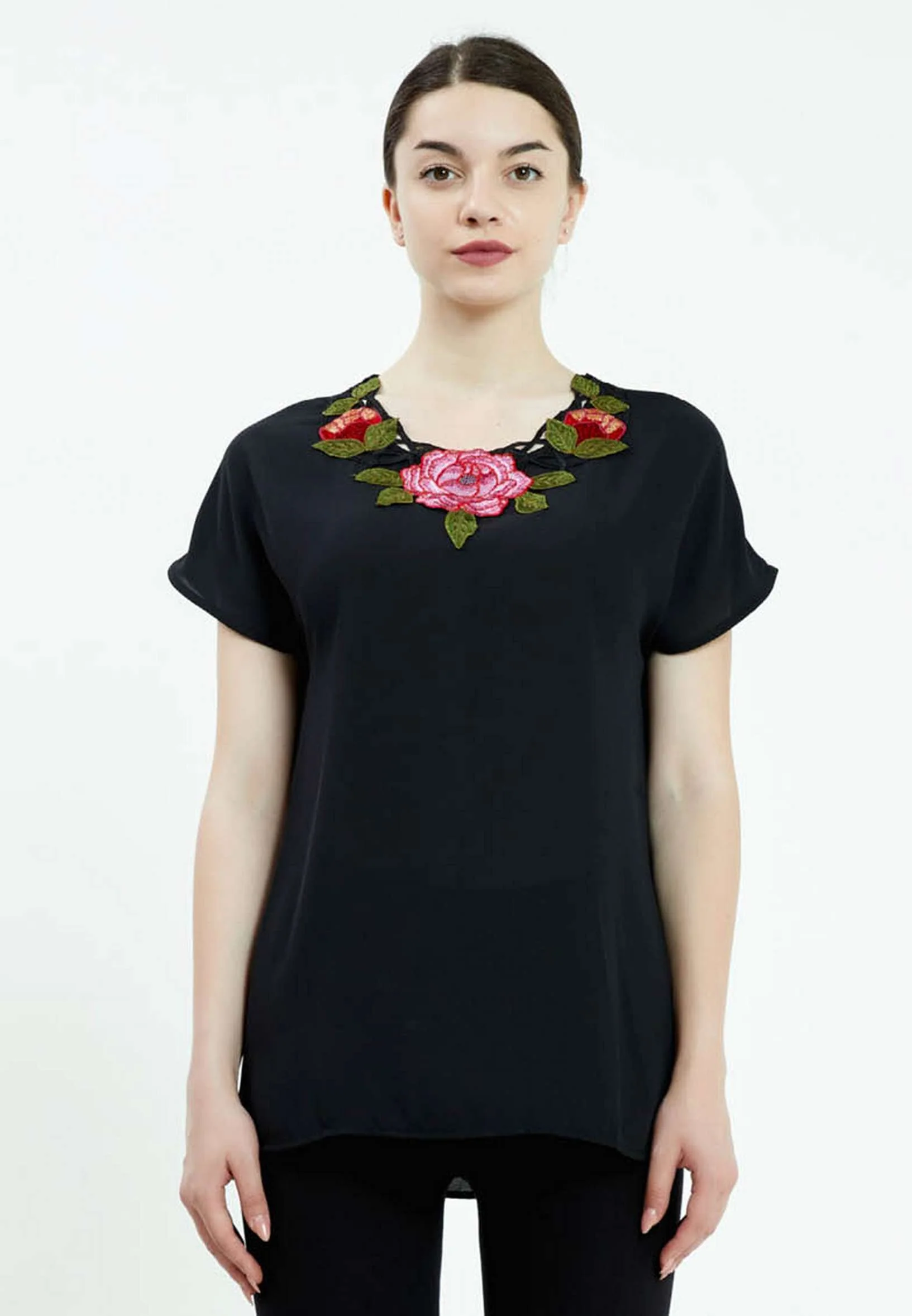 Short Sleeve Floral Regular T-shirt ser20951