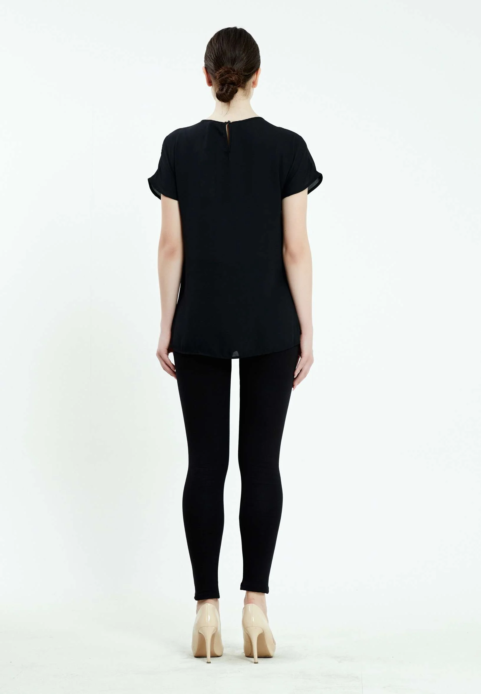 Short Sleeve Floral Regular T-shirt ser20951 - Image 3