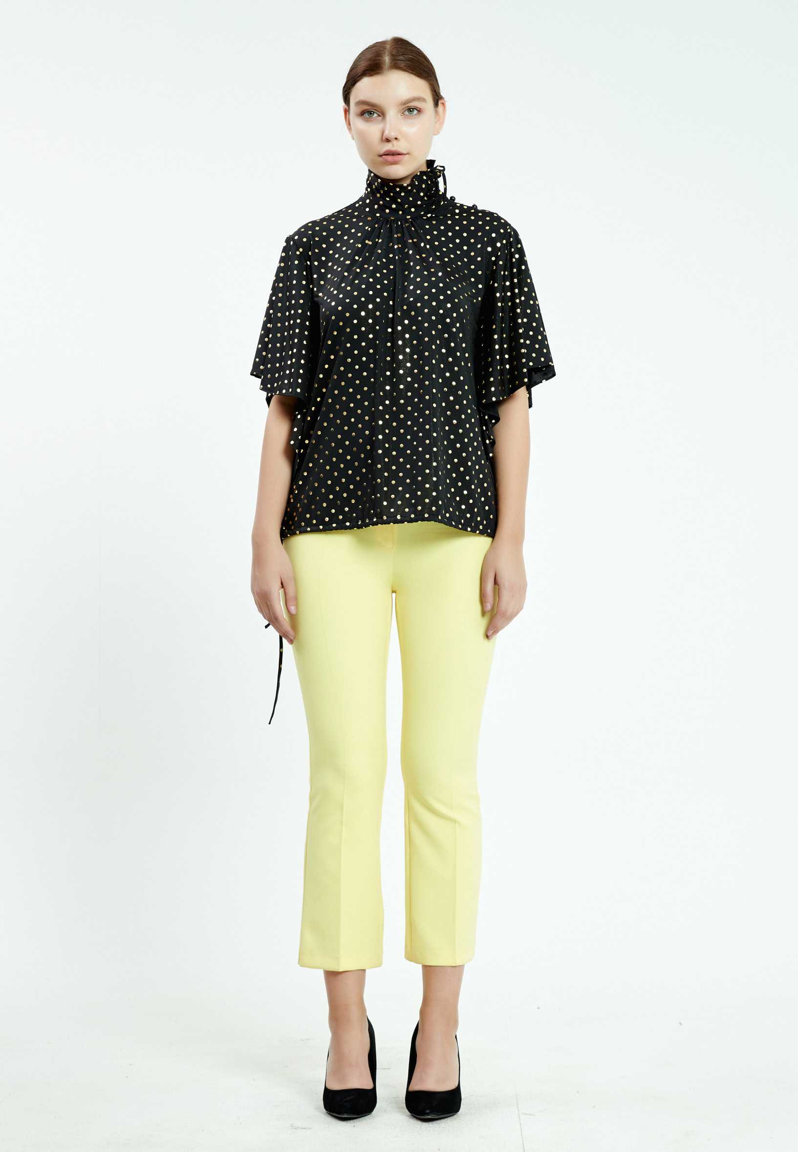 Short Sleeve Geometric Regular Blouse ser10214 - Image 6