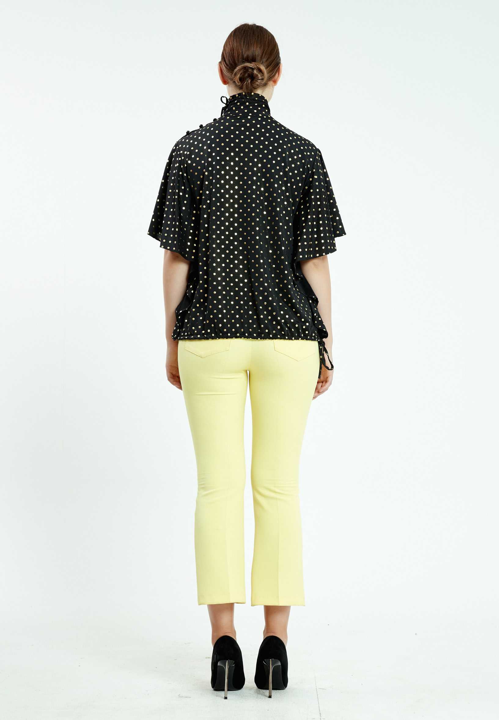 Short Sleeve Geometric Regular Blouse ser10214 - Image 8