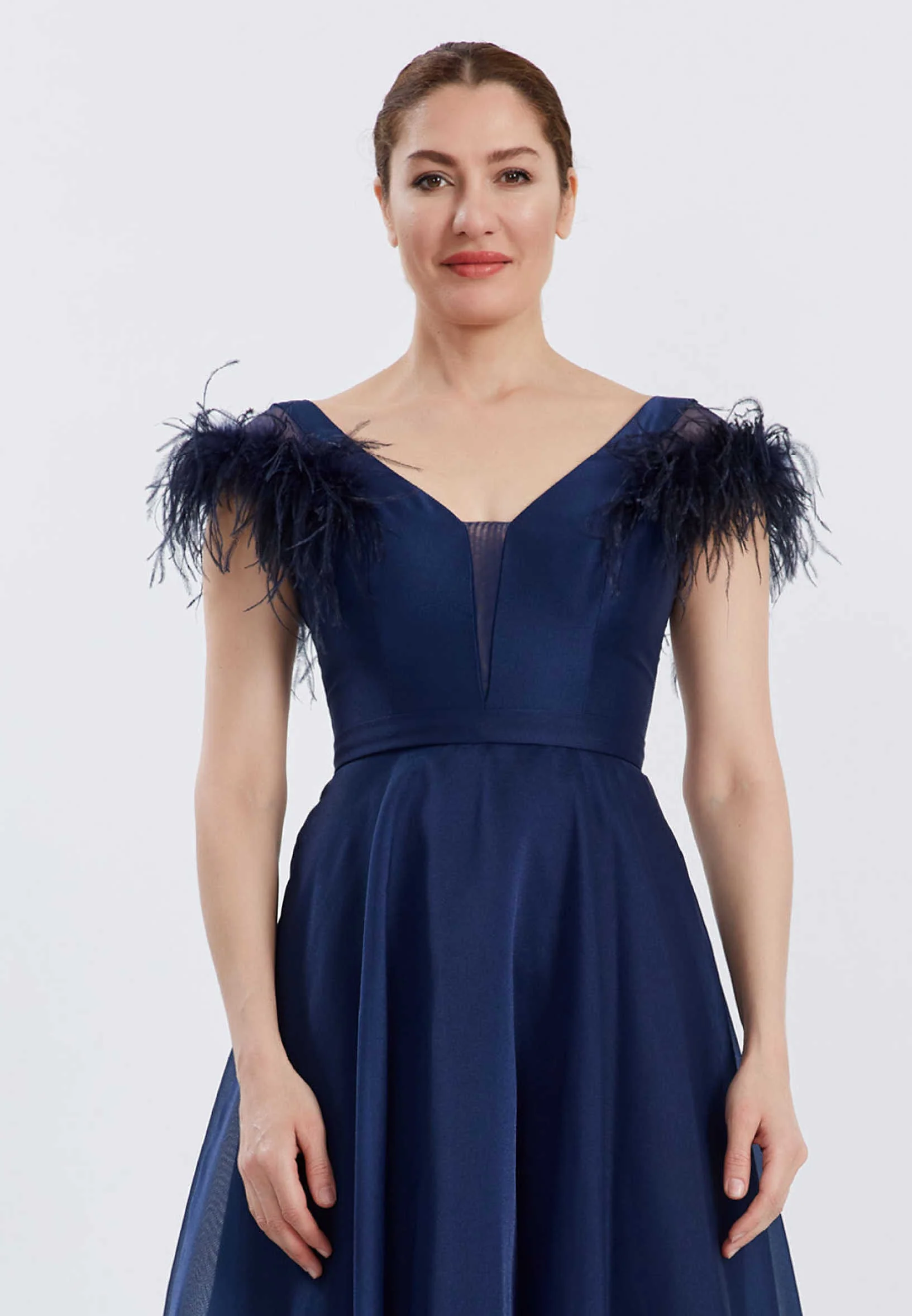 Short Sleeve Maxi Chiffon A - Line Regular Prom Dress frc6376 - Image 12