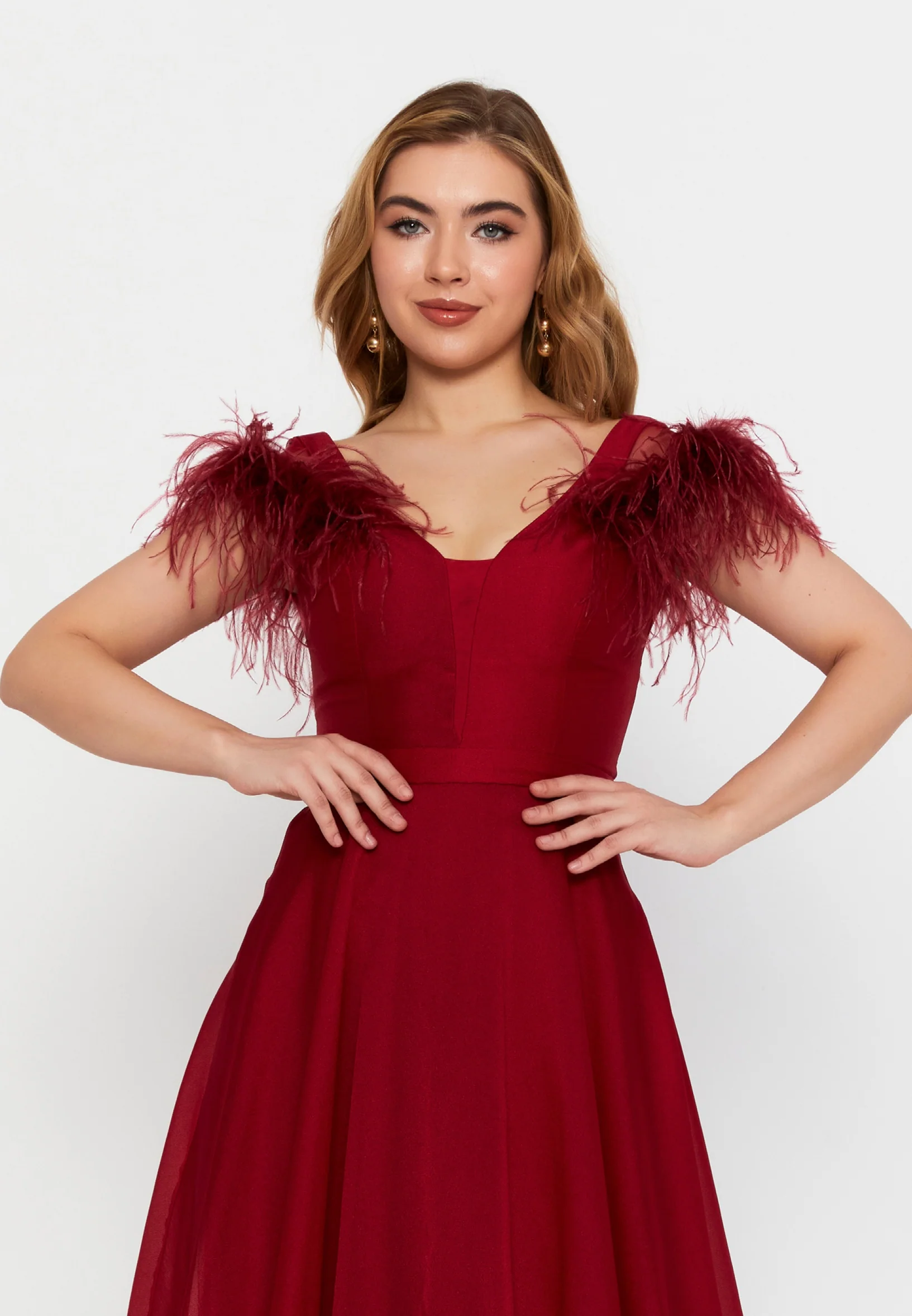 Short Sleeve Maxi Chiffon A - Line Regular Prom Dress frc6376 - Image 16