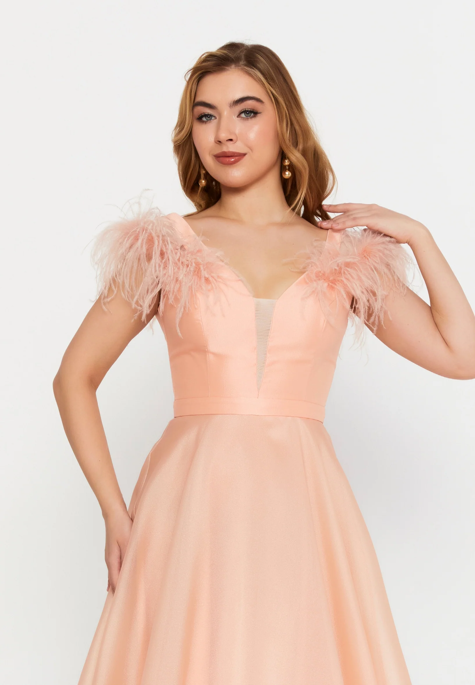 Short Sleeve Maxi Chiffon A - Line Regular Prom Dress frc6376 - Image 20