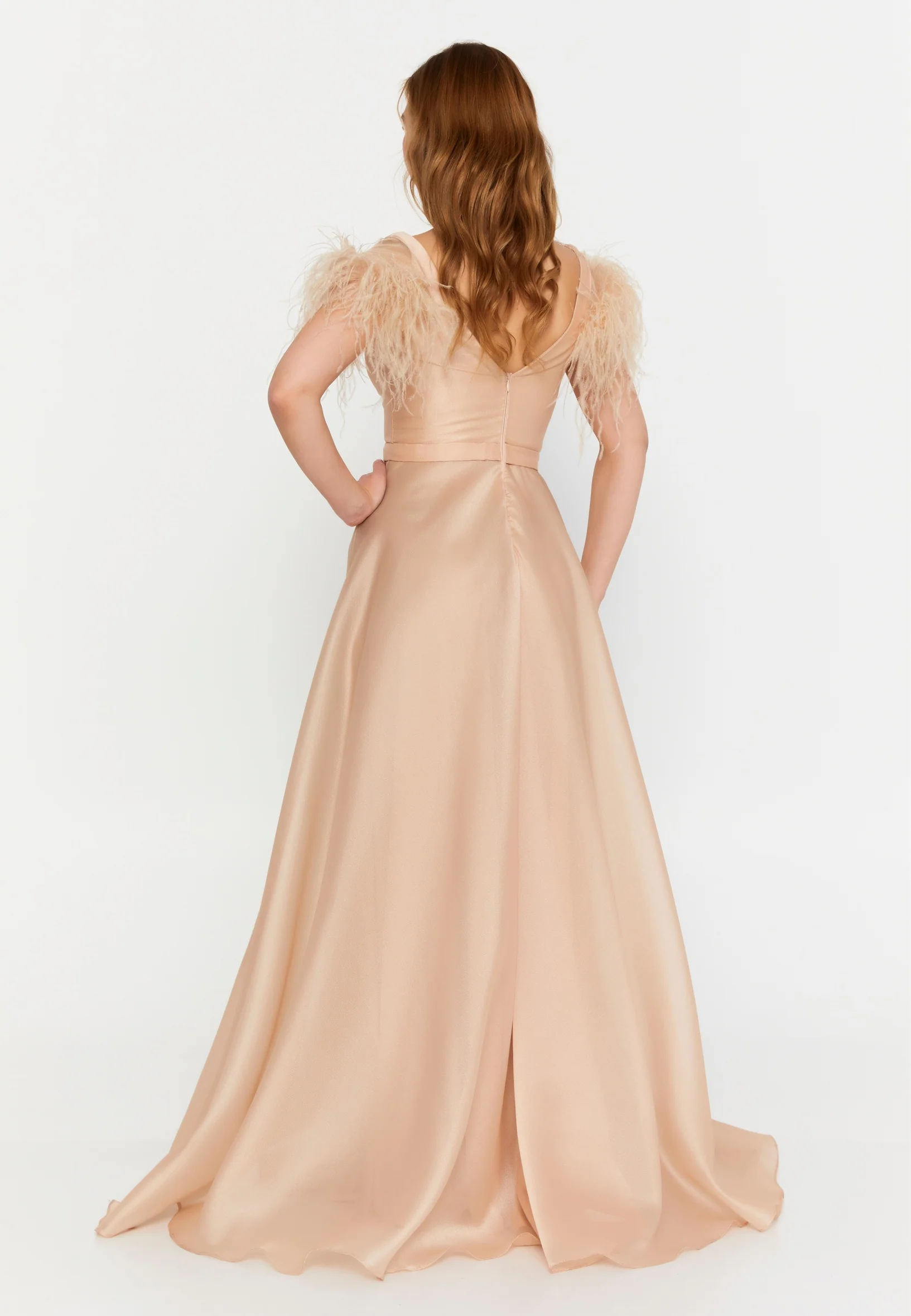 Short Sleeve Maxi Chiffon A - Line Regular Prom Dress frc6376 - Image 22