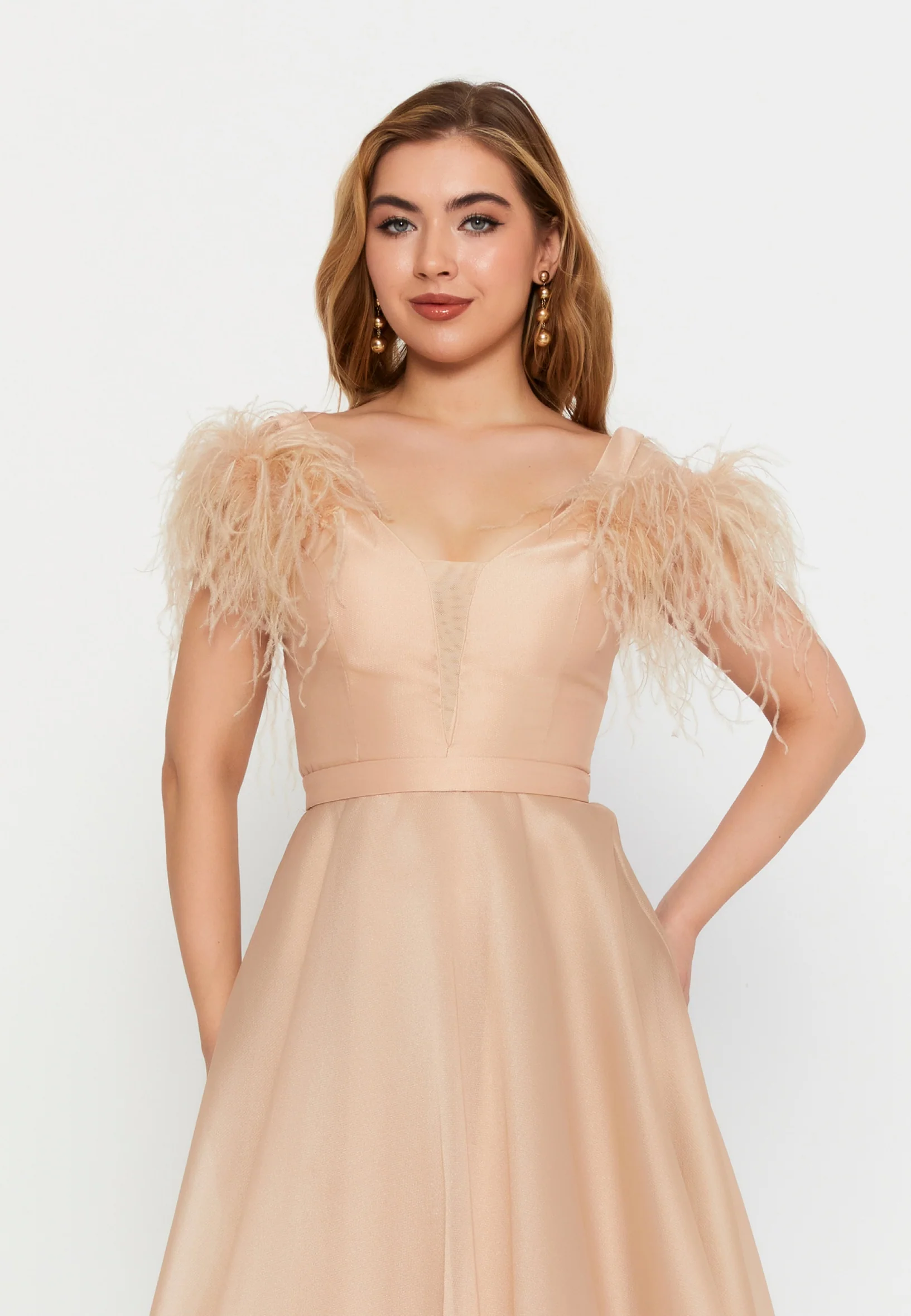 Short Sleeve Maxi Chiffon A - Line Regular Prom Dress frc6376 - Image 24