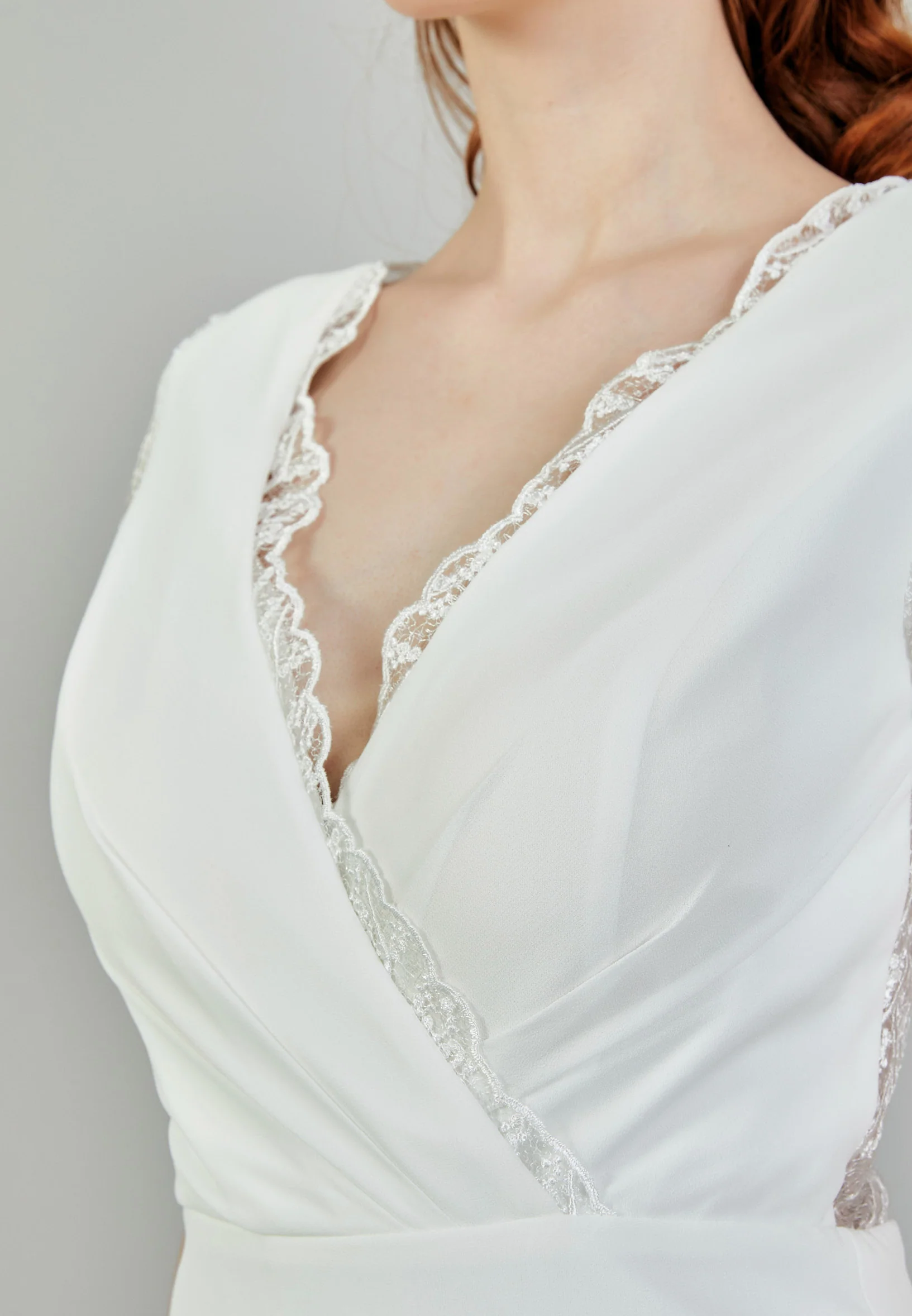 Short Sleeve Maxi Chiffon Regular Wedding Dress sacd3029(5368) - Image 4