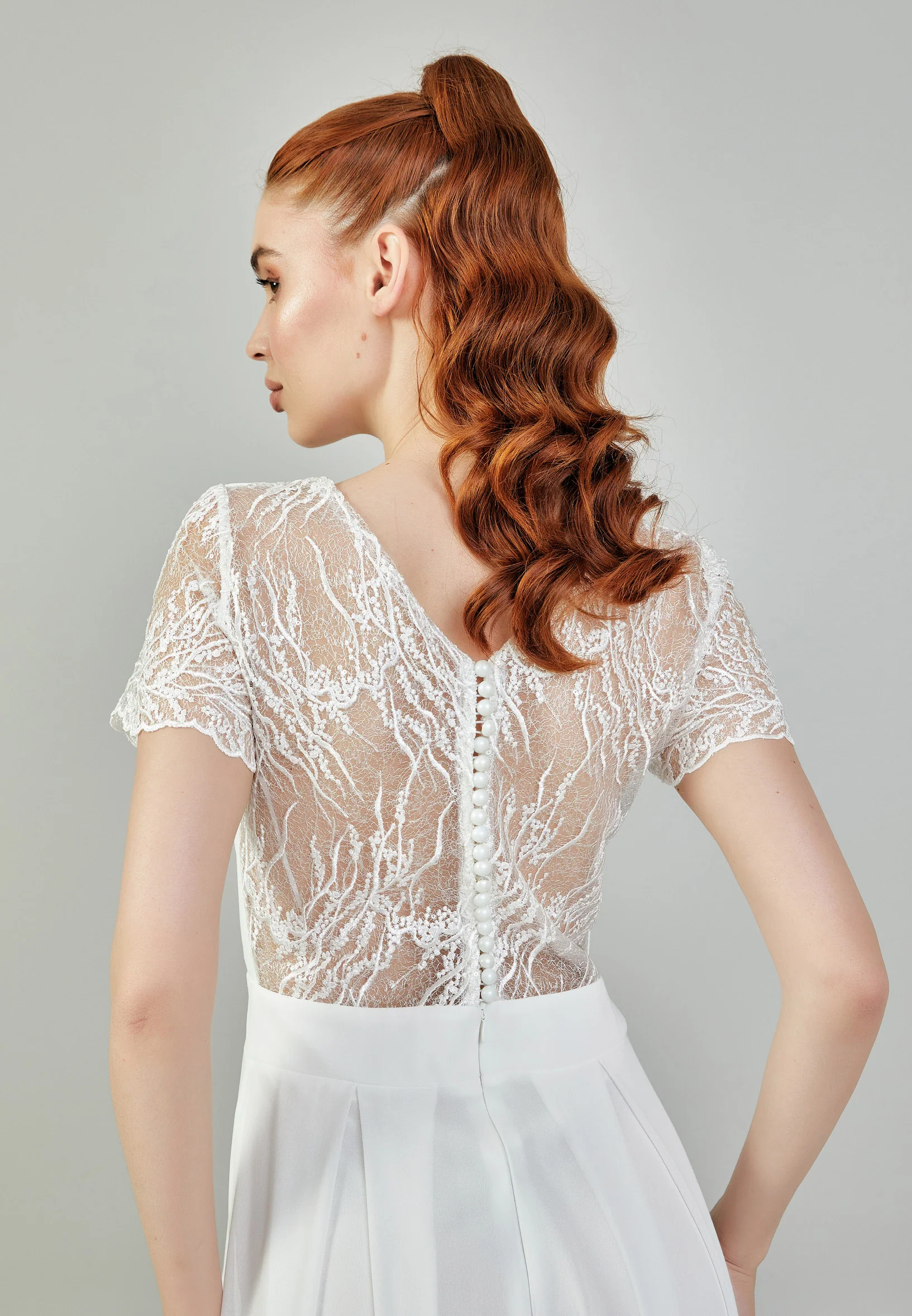 Short Sleeve Maxi Chiffon Regular Wedding Dress sacd3029(5368) - Image 8