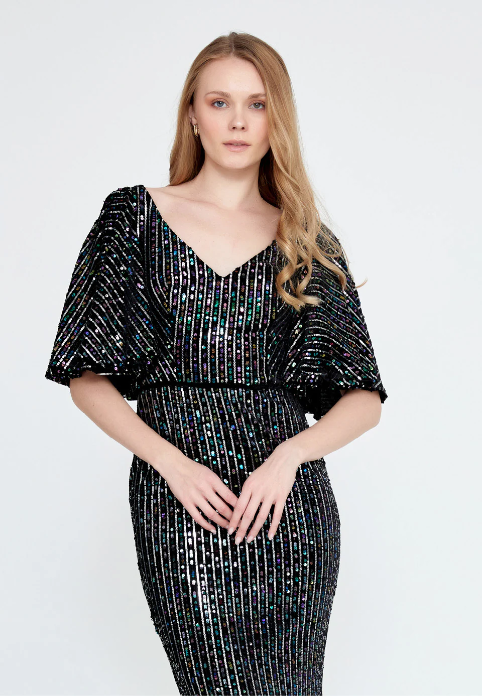 Short Sleeve Maxi Velvet Mermaid Regular Wedding Guest Dress ron9000 - Image 28