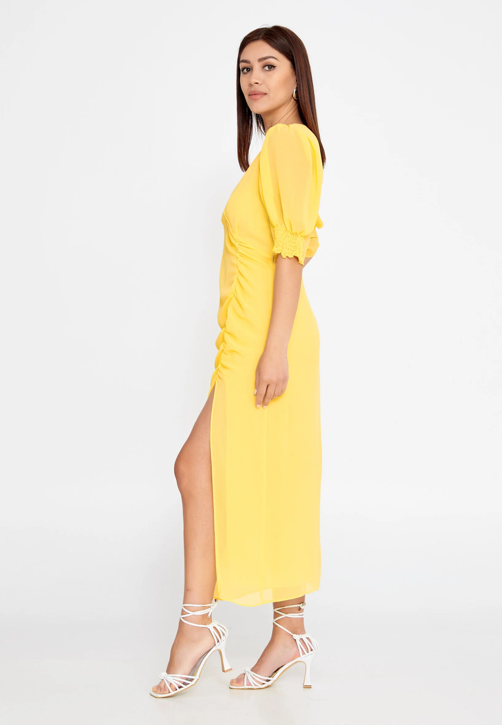 Short Sleeve Midi Chiffon Column Regular Casual Dress ber23y5107 - Image 11