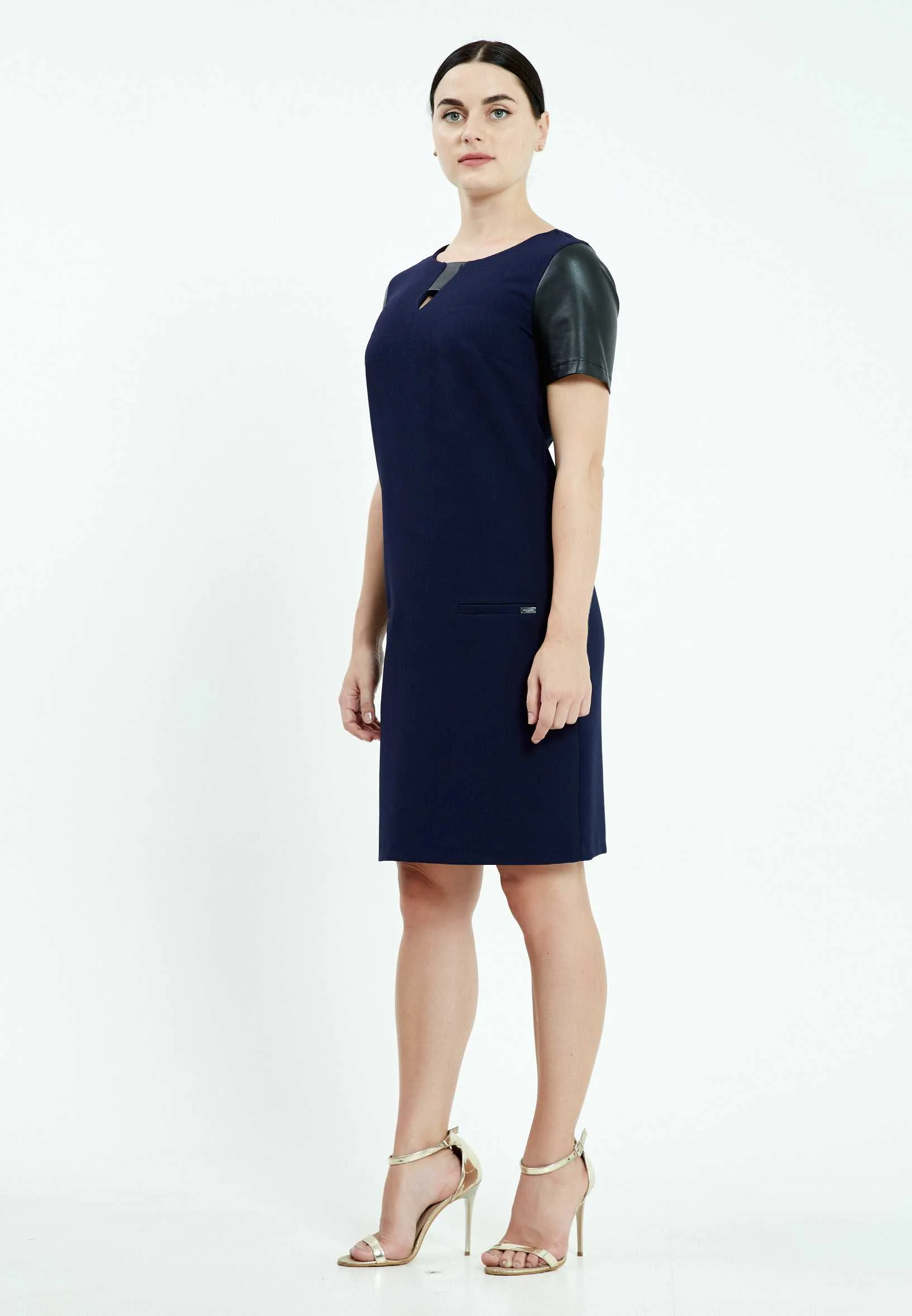 Short Sleeve Midi Column Regular Casual Dress mis17014 - Image 7