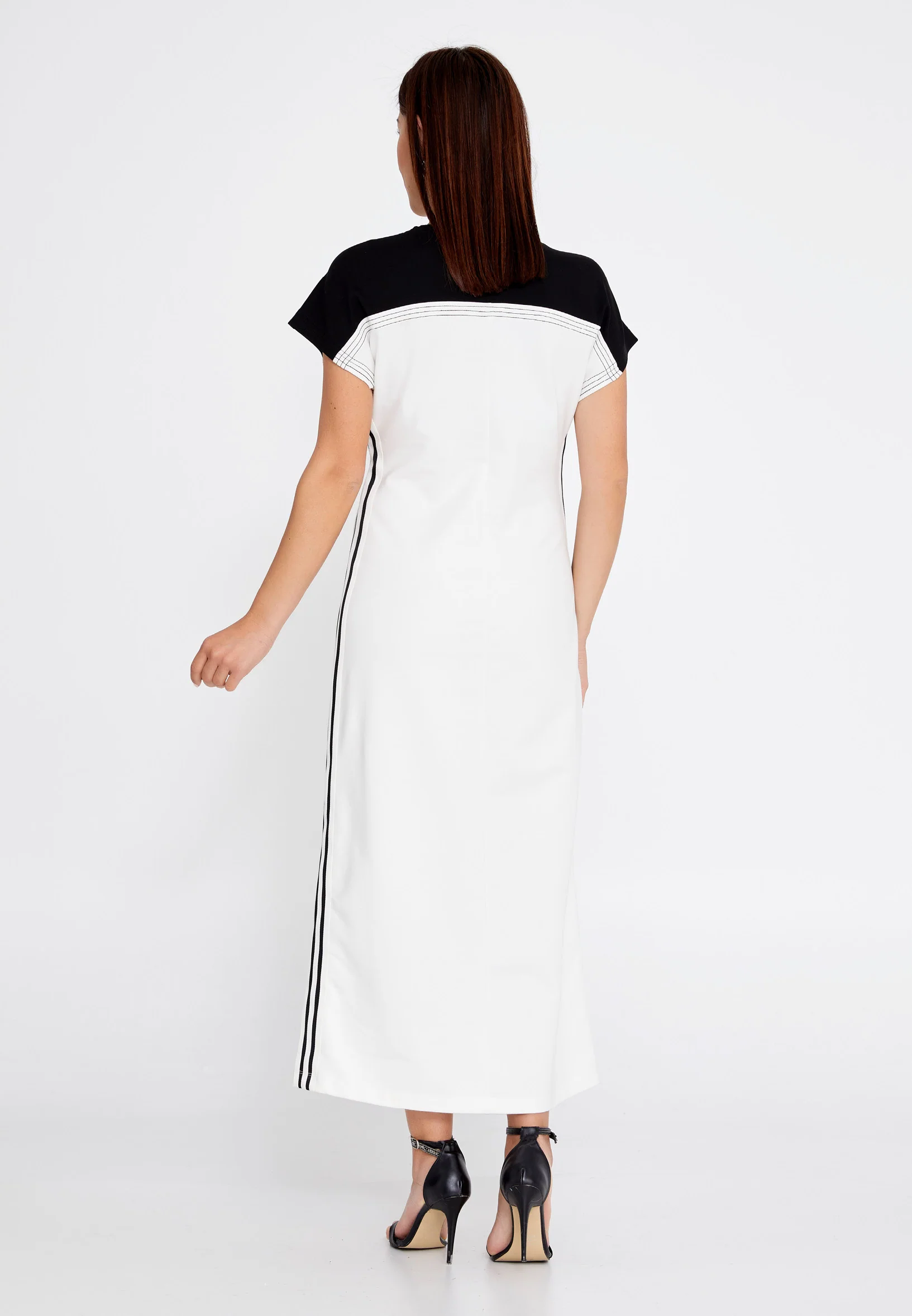 Short Sleeve Midi Cotton Column Regular Casual Dress ber23y5126 - Image 2