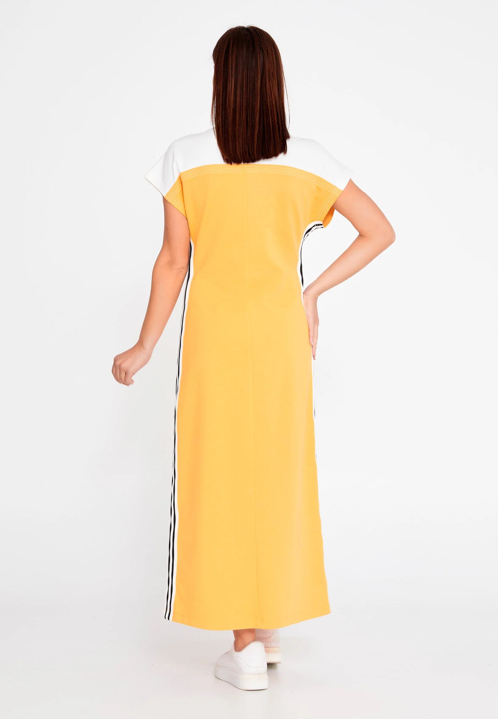 Short Sleeve Midi Cotton Column Regular Casual Dress ber23y5126 - Image 6