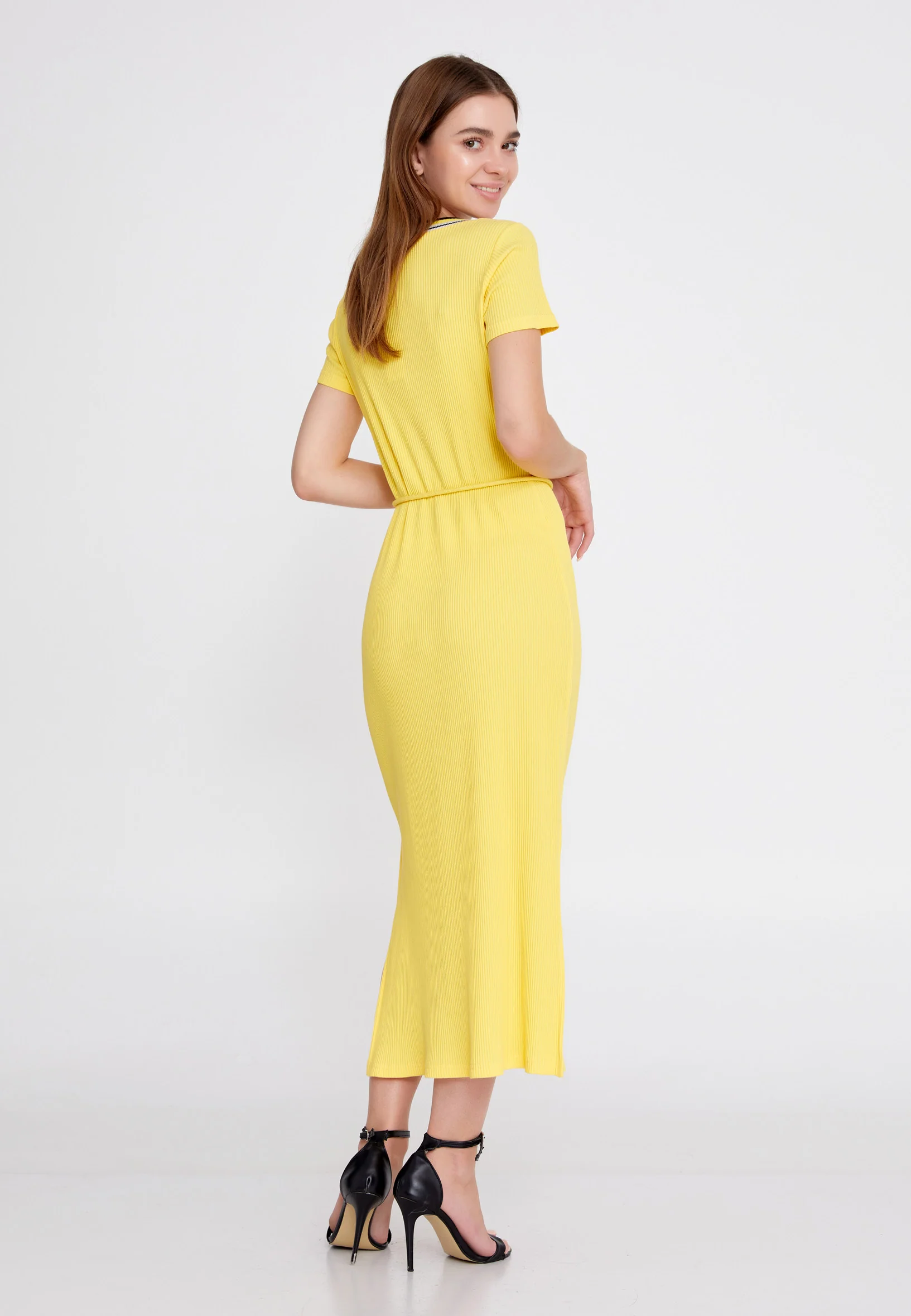 Short Sleeve Midi Lycra Bodycon Regular Casual Dress llc21yle53 - Image 10