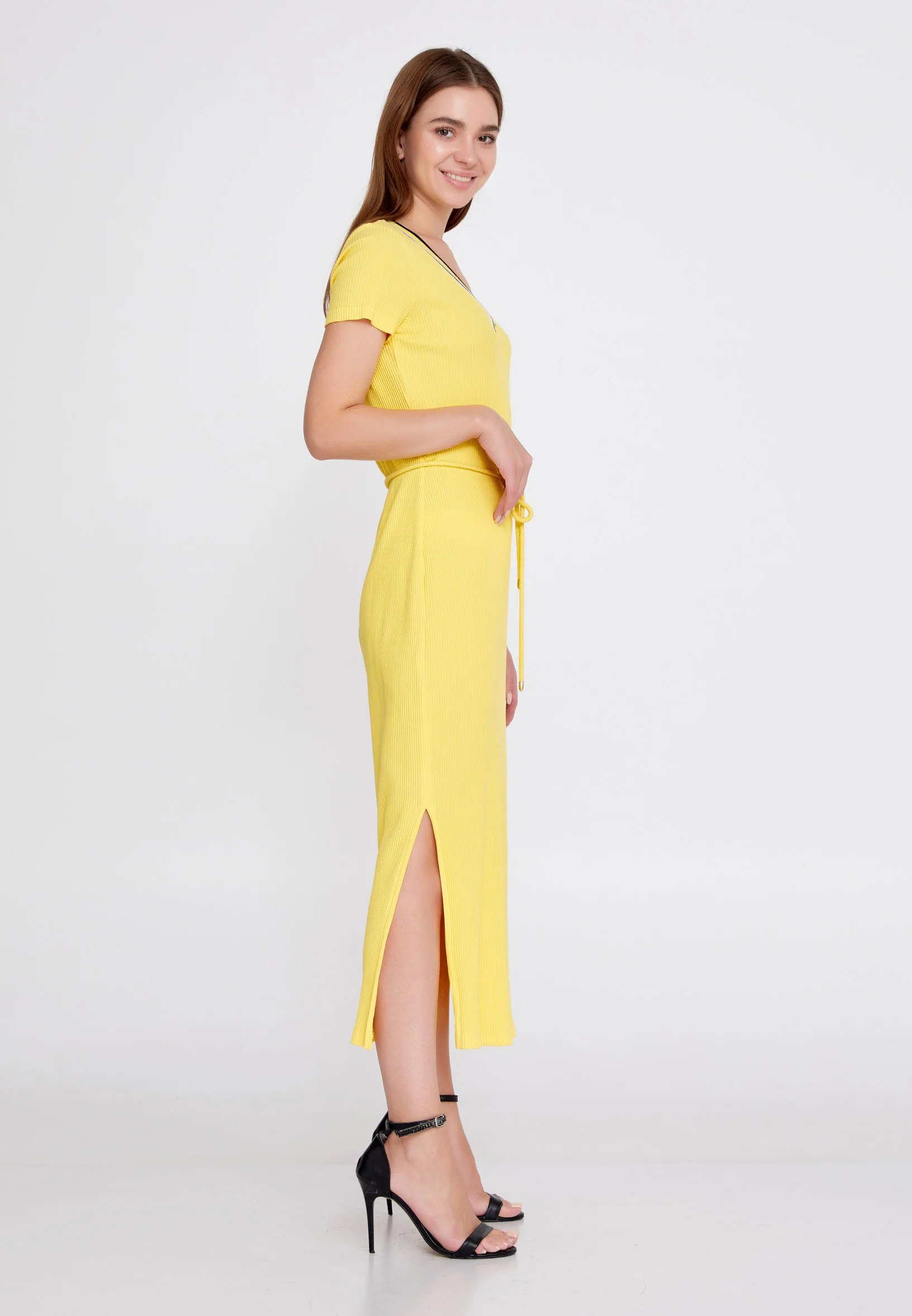 Short Sleeve Midi Lycra Bodycon Regular Casual Dress llc21yle53 - Image 11